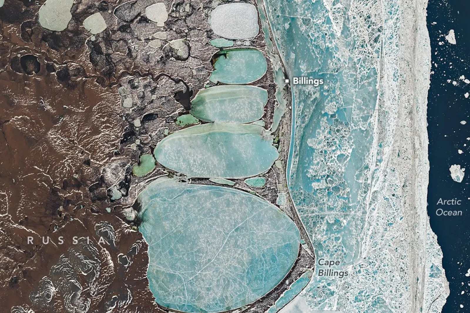 Satellite Image Captures ‘Towering’ 14-Mile Siberian Snowman