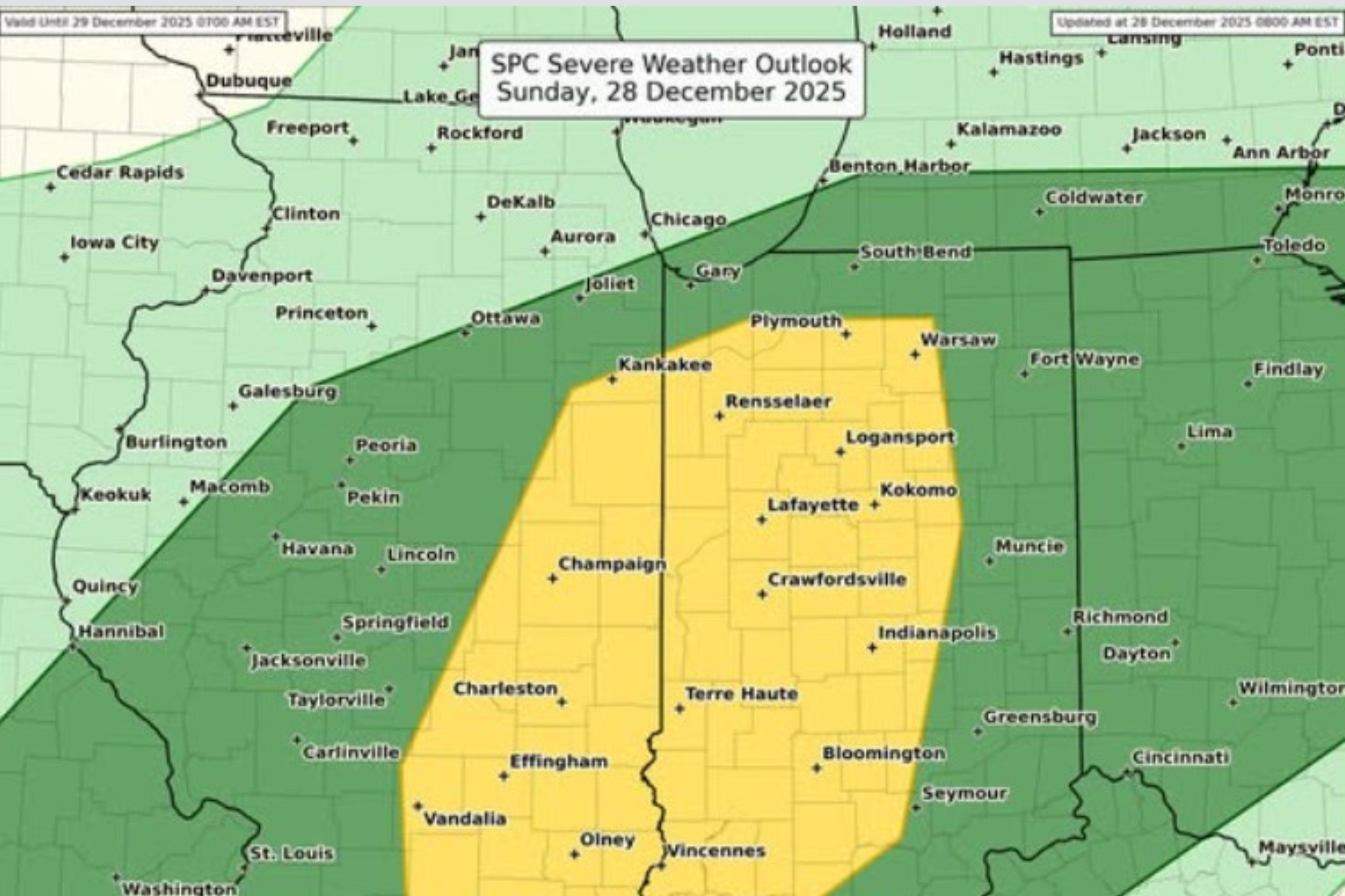 Tornado Threat Looms Over Midwest as Blizzard Conditions Blanket Region