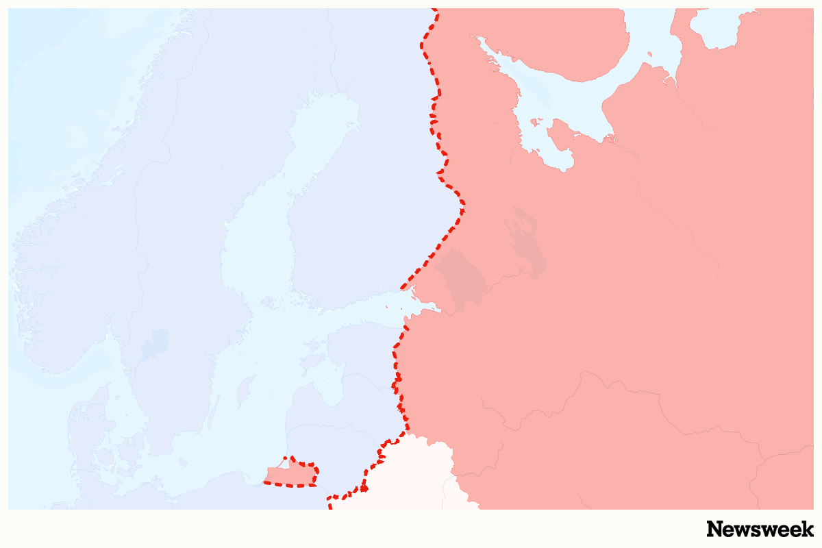 Map Shows NATO Nation Turning Border With Russia Ally into a Minefield&nbsp;