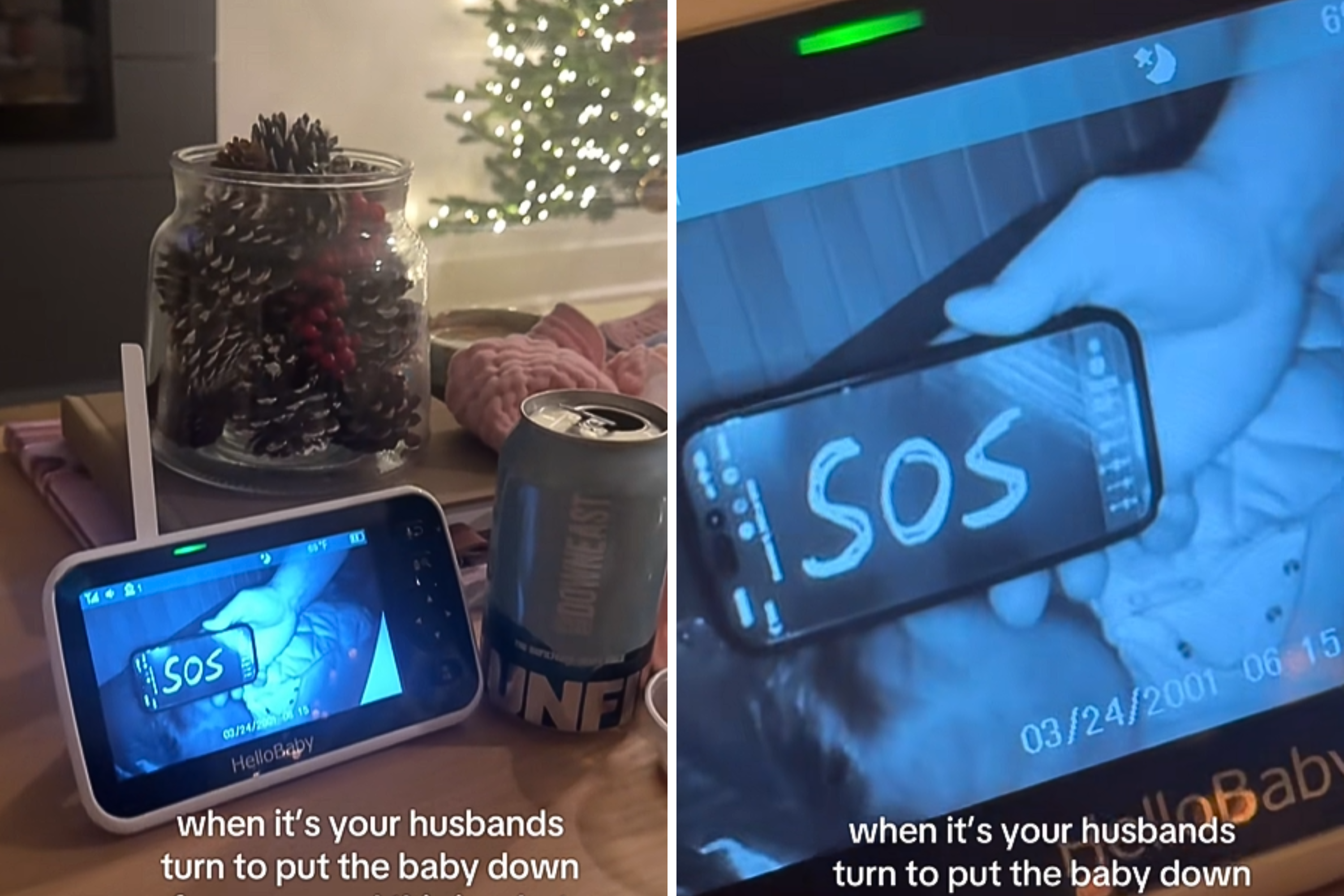 Dad Puts Baby Down for a Nap, Hysterics at What Mom Then Sees on Monitor