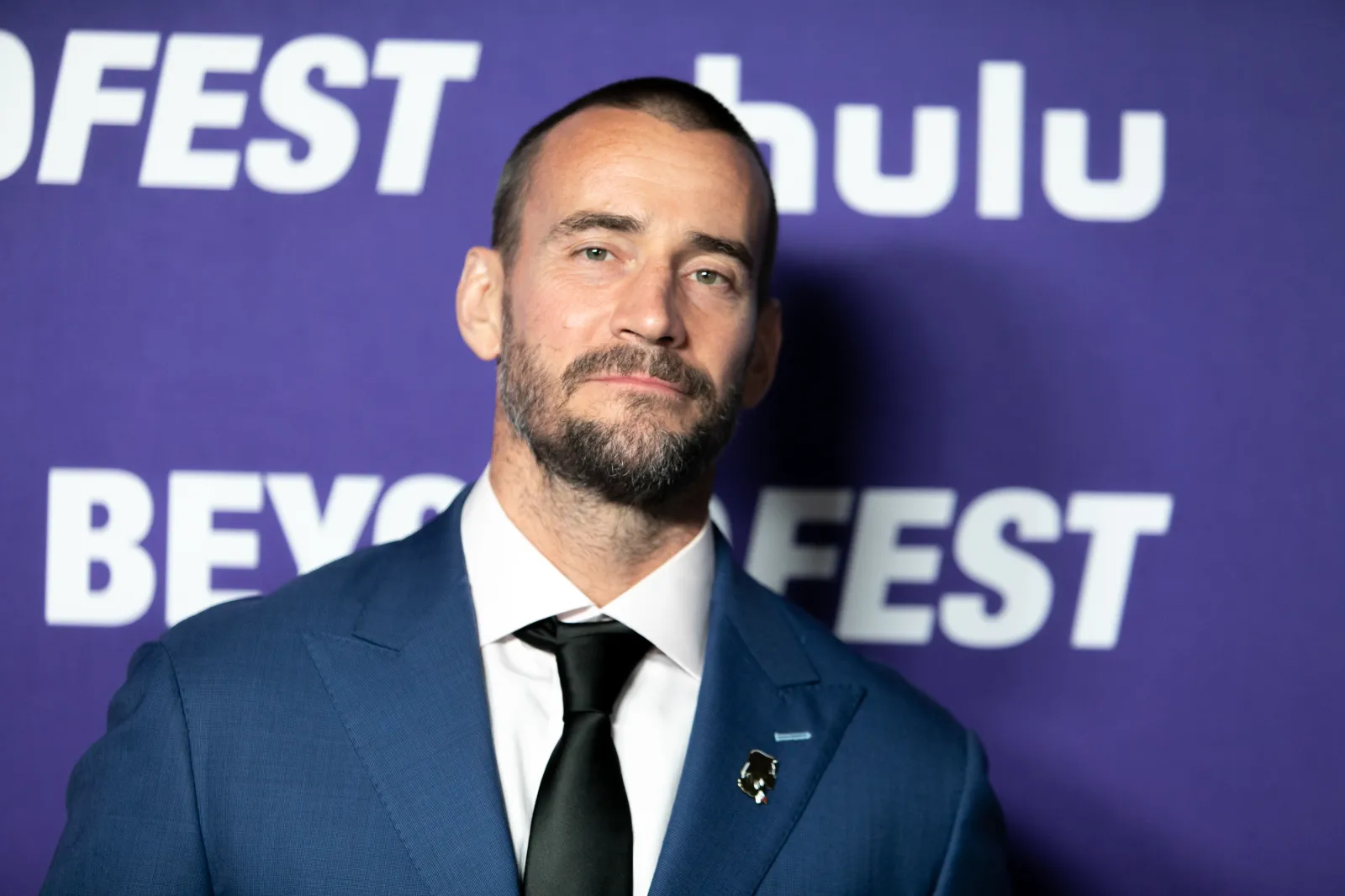 WWE star CM Punk at Girl On The Third Floor premiere