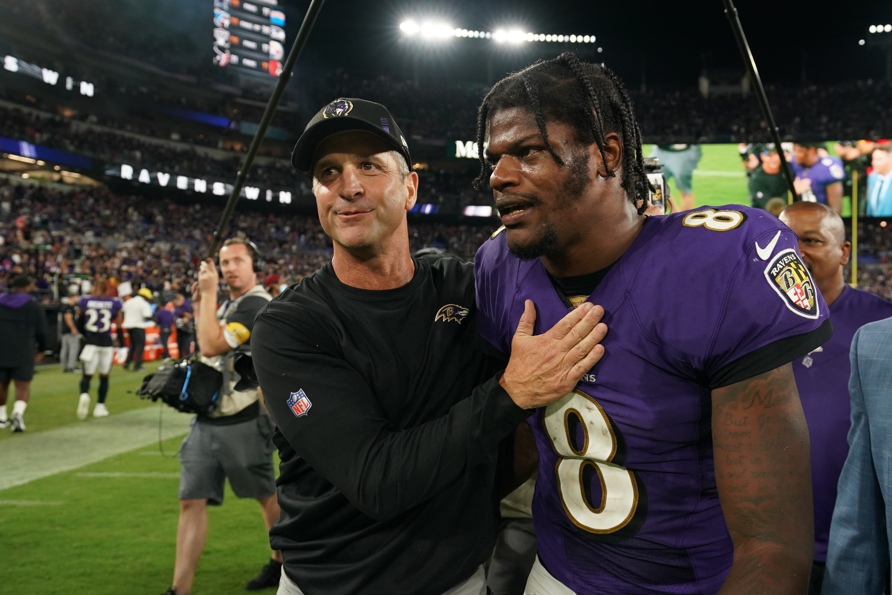 Ravens' Lamar Jackson Called Out for John Harbaugh Relationship