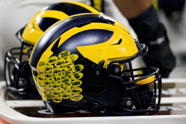 Michigan Wolverines helmet