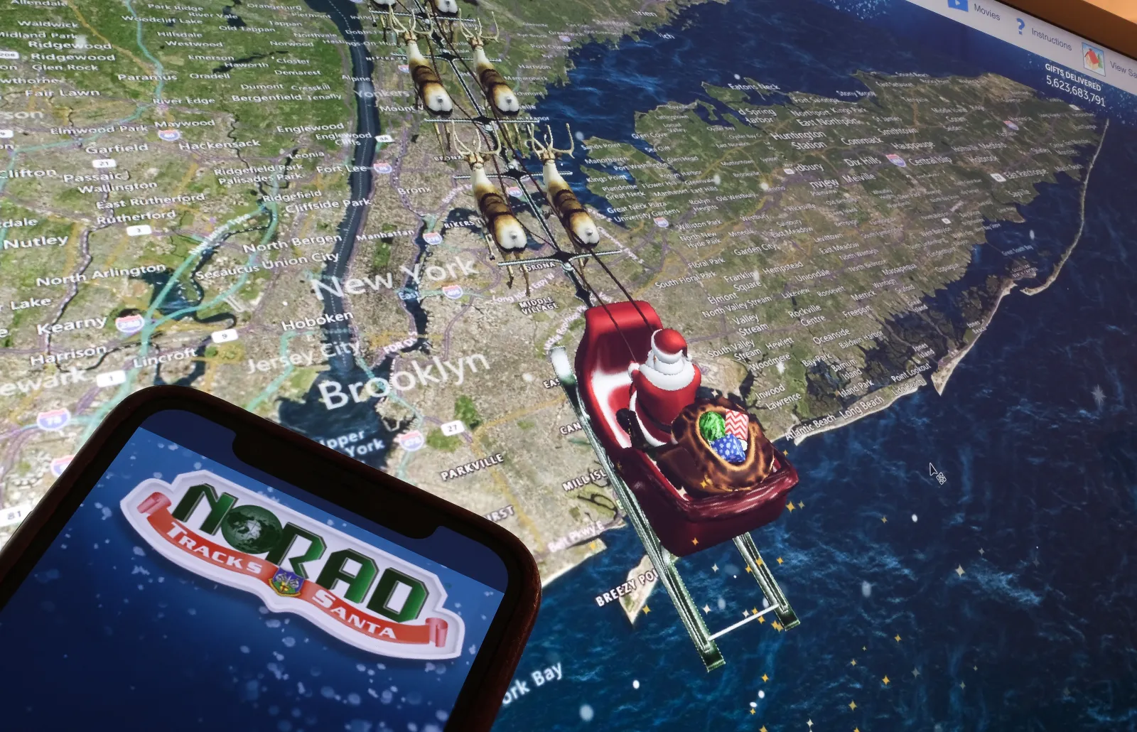 NORAD Santa Tracker Live: Saint Nick Delivers Over 3B Gifts, Travels West