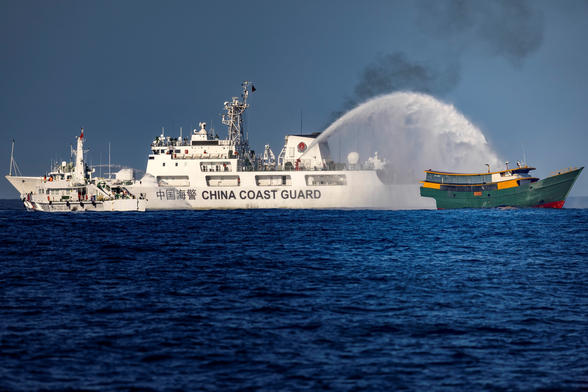 US Responds to Chinese Water Cannon Attack in South China Sea