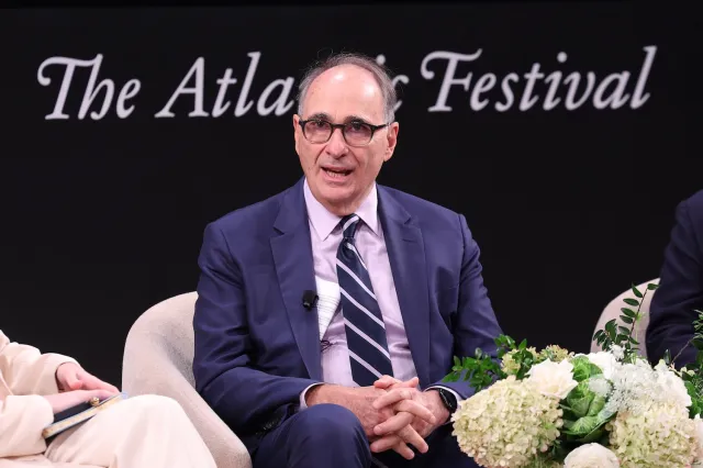 David Axelrod speaks on stage during The Atlantic Festival on September 20, 2024 in Washington, DC. (Photo by Tasos Katopodis/Getty Images for The Atlantic)