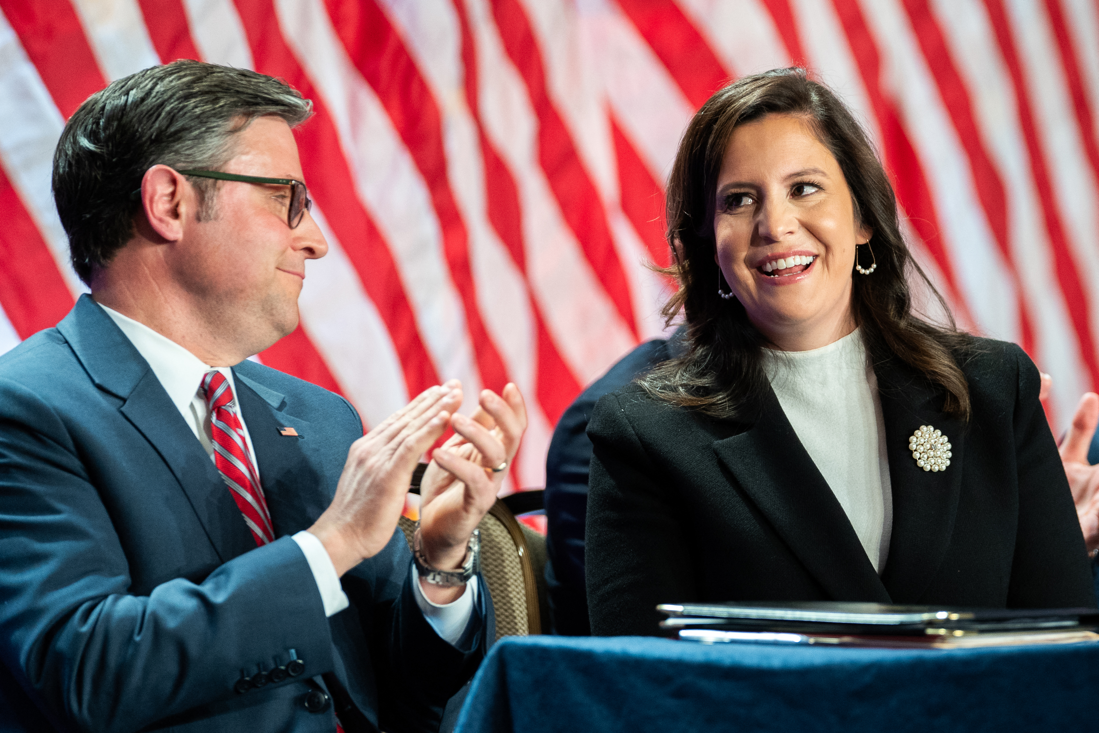 Elise Stefanik Claims Victory in Mike Johnson Clash After Trump Talks