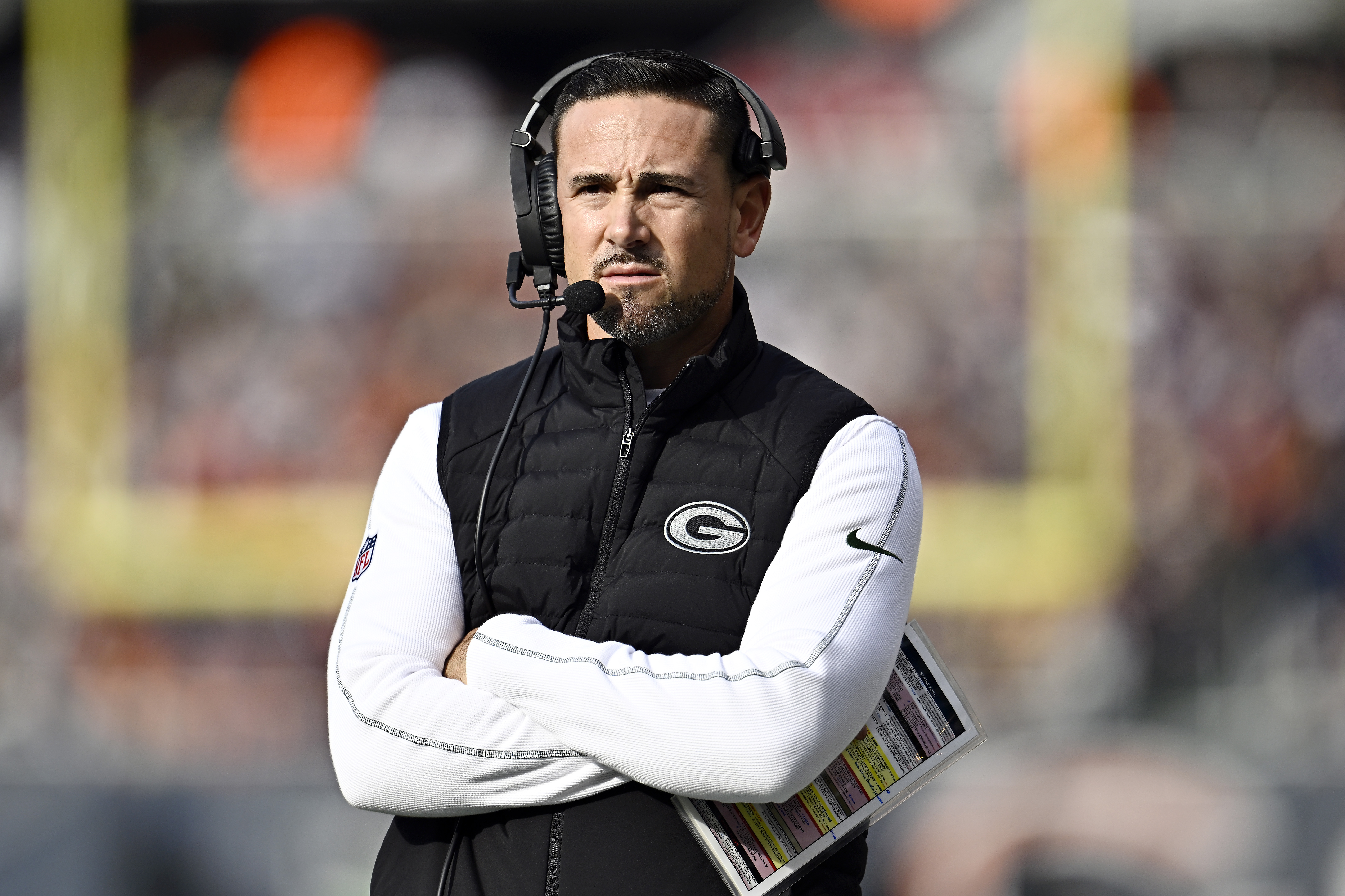 Packers’ Matt LaFleur Has Blunt Response on Ben Johnson Postgame Moment