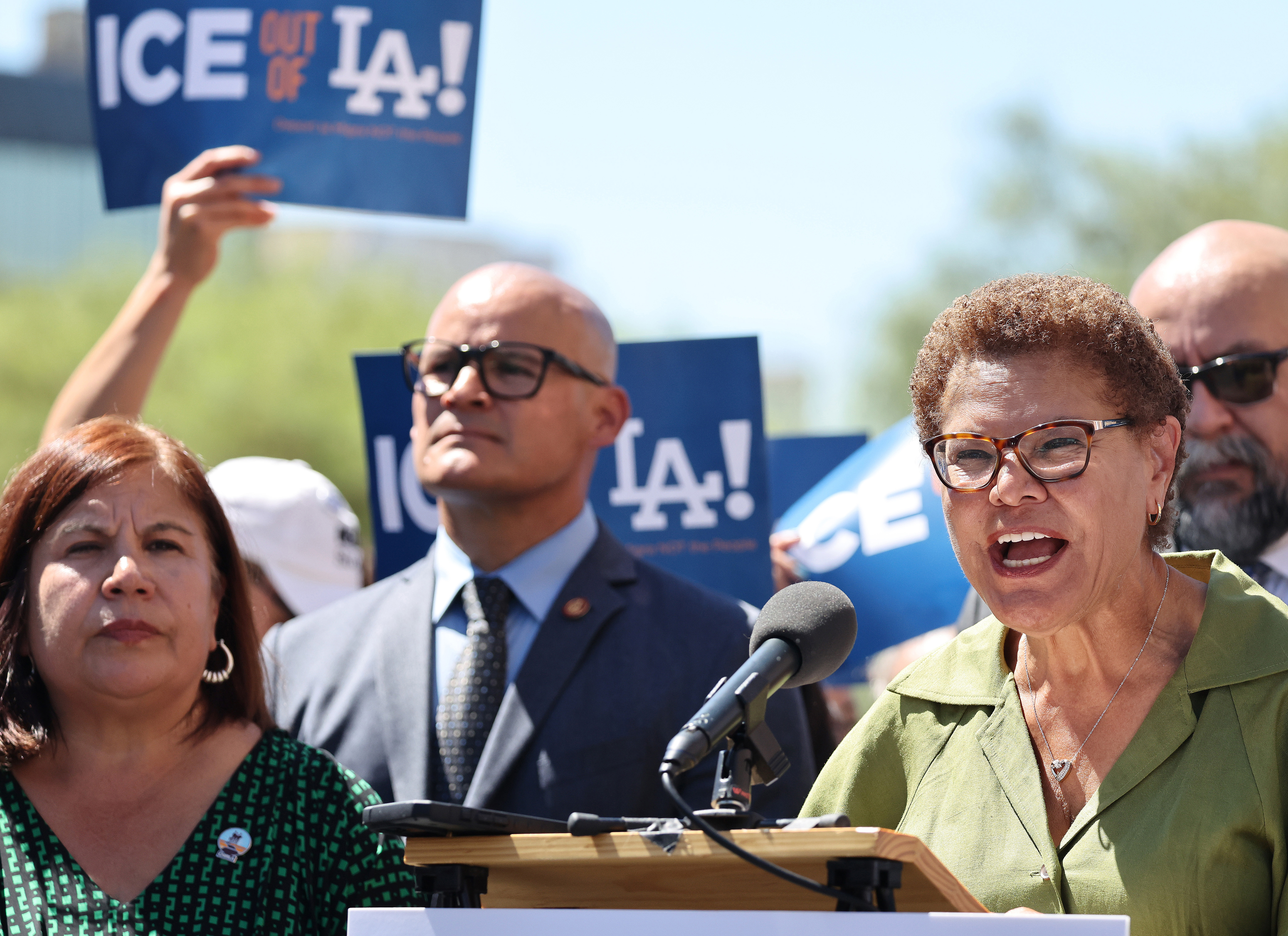 DHS Slams LA Mayor Karen Bass for Comments on Latino Border Agents