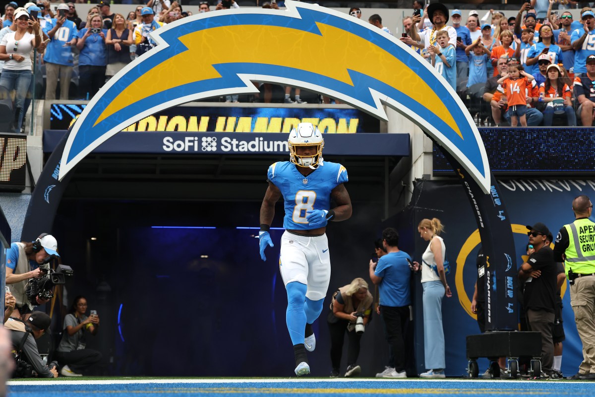 Chargers enfrentam grandes novidades com Omarion Hampton para o jogo dos Eagles