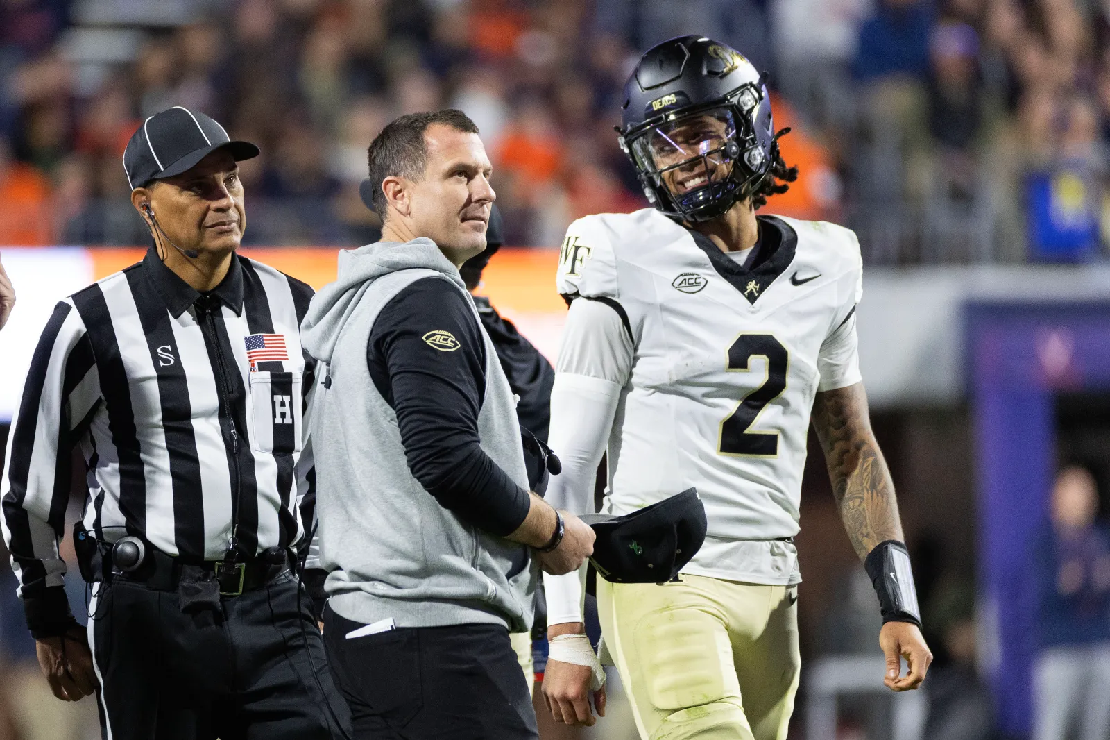 Wake Forest head coach Jake Dickert.