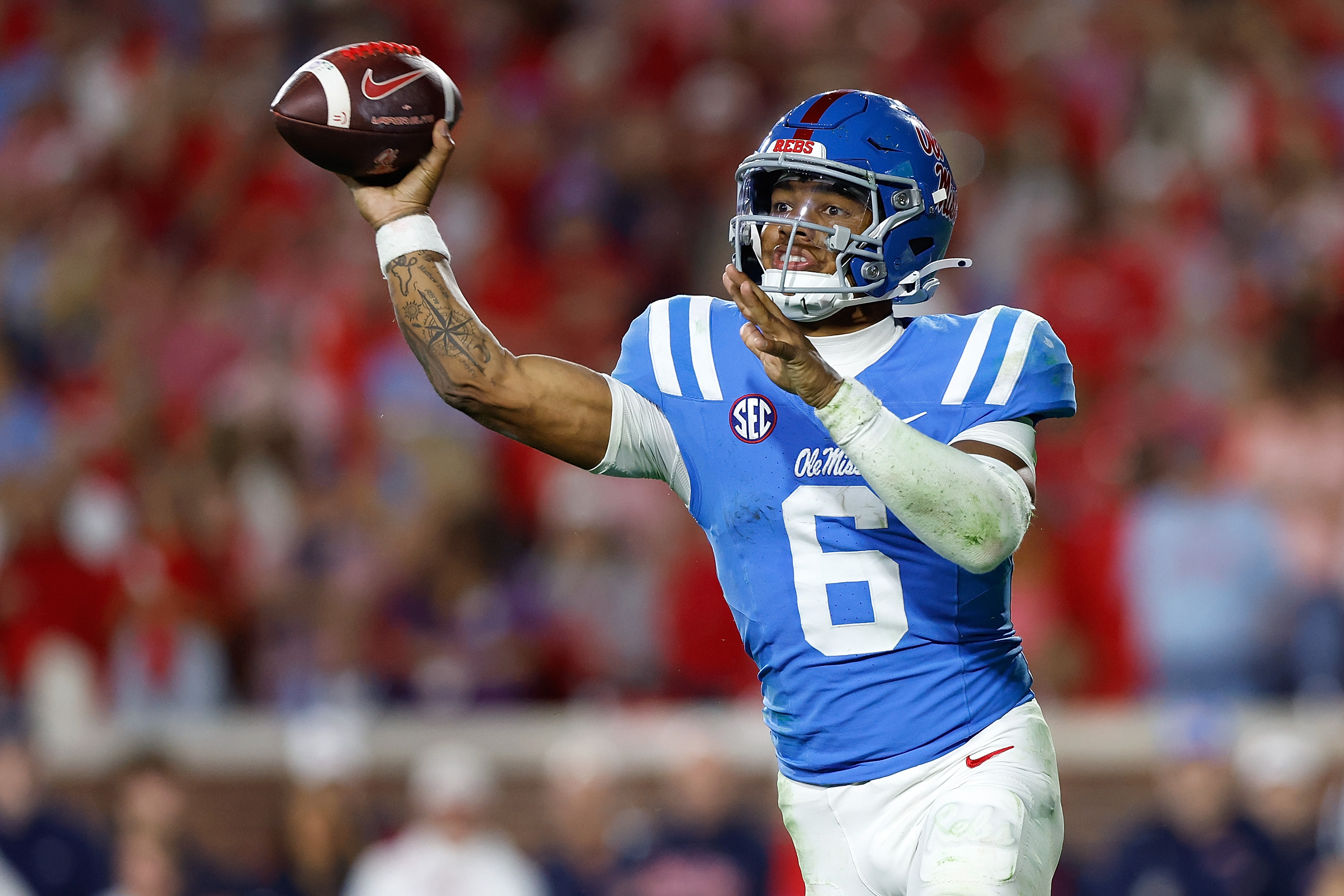Trinidad Chambliss Fuels Rumors After Cryptic Comments on Ole Miss Return