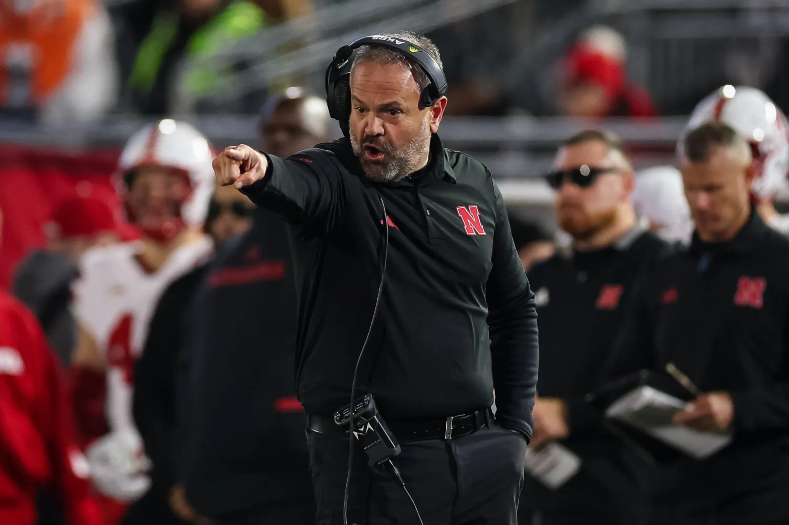 Nebraska football head coach Matt Rhule.