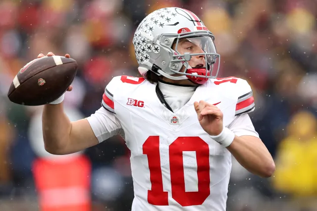 Ohio State quarterback Julian Sayin against Michigan