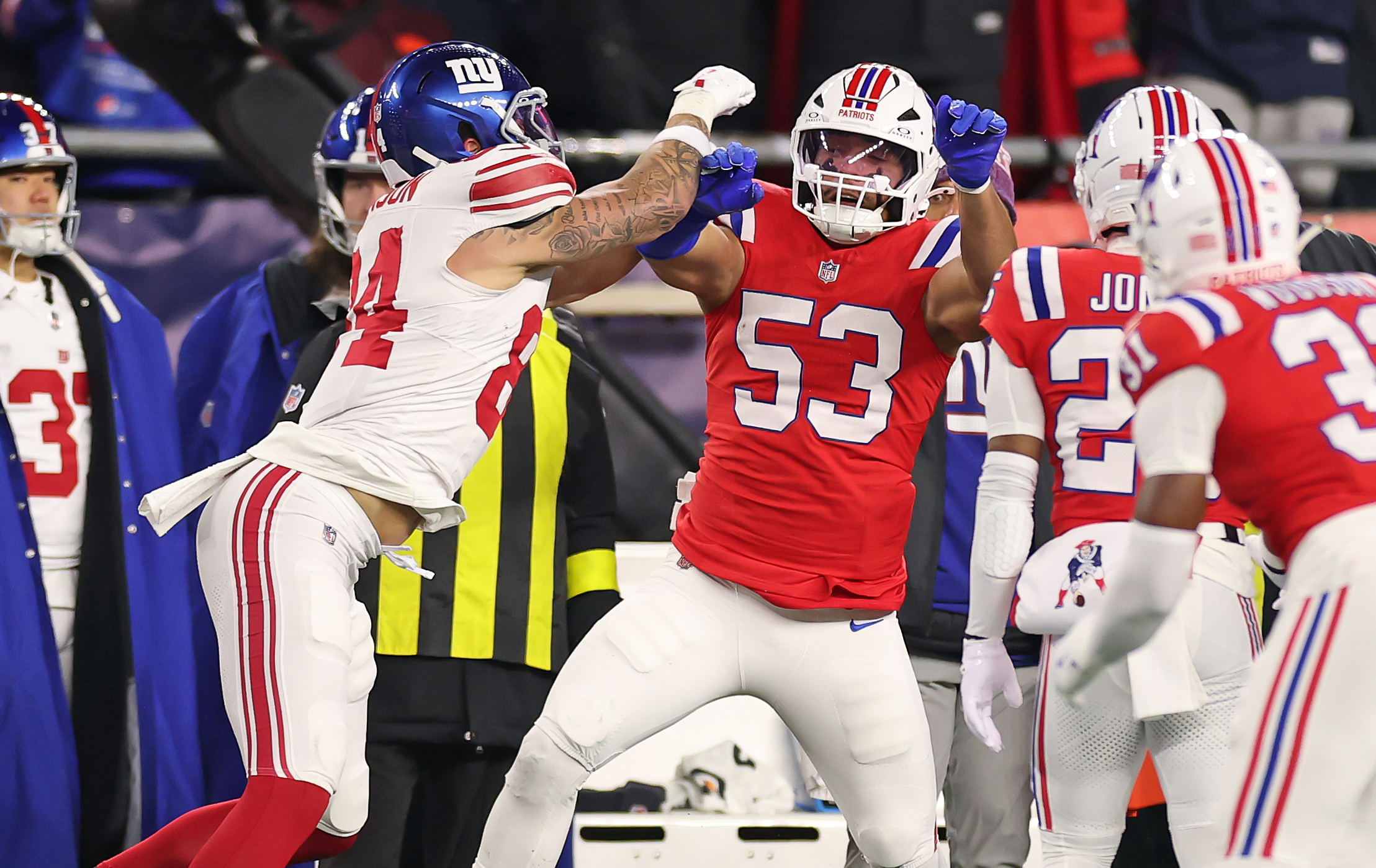 NFL Punishes Giants TE for Defending Jaxson Dart After Brutal Hit vs Patriots