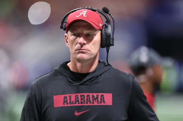 Alabama Crimson Tide head coach Kalen DeBoer