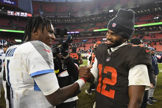 Cleveland Browns quarterback Shedeur Sanders.