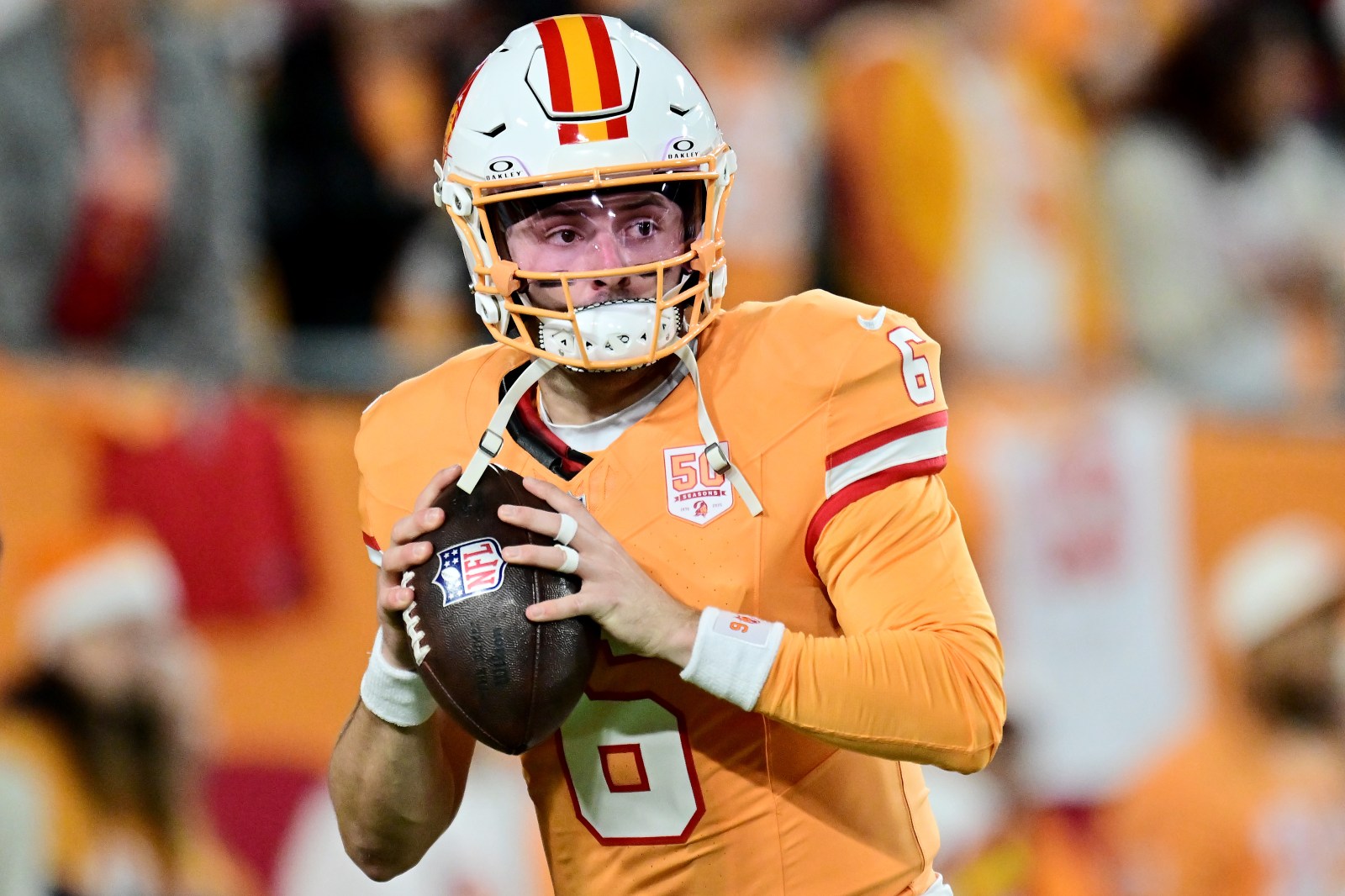 Image for Buccaneers QB Baker Mayfield Assigns Clear Blame in Loss to Falcons