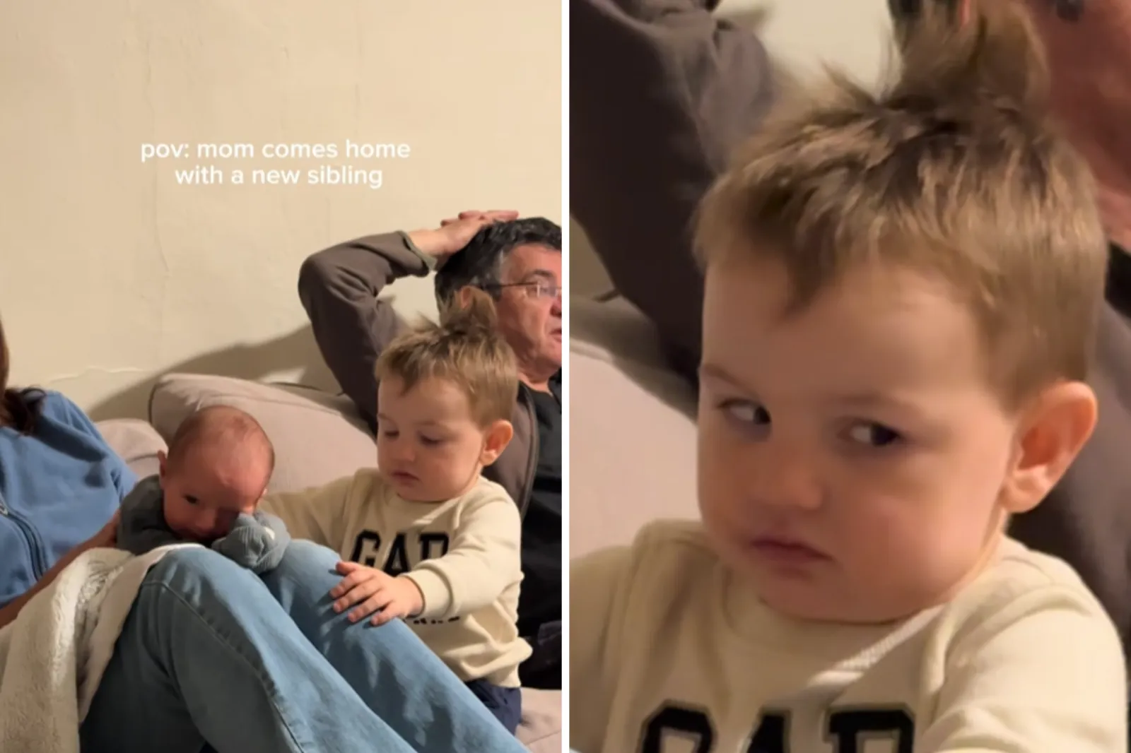 Hysterics at Boy’s Reaction When Mom Brings Home Newborn Sibling: ‘Dying’