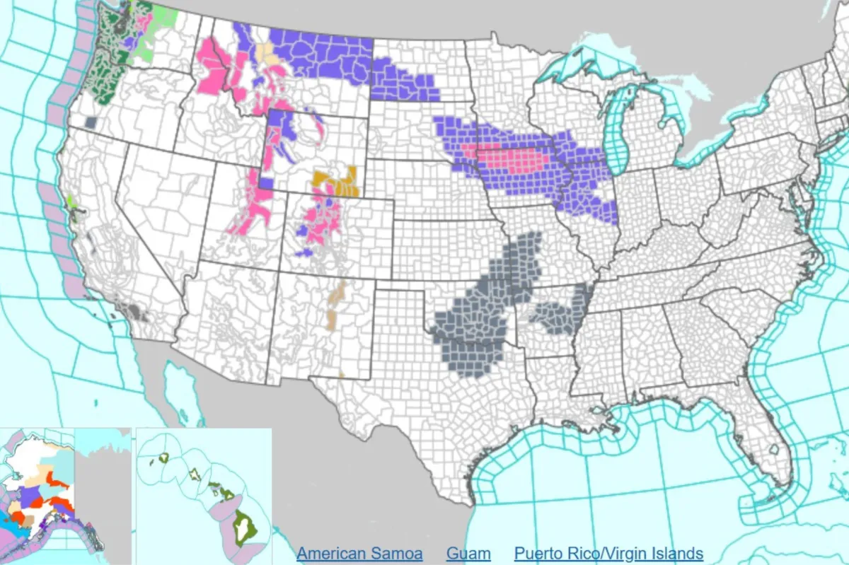 Map Shows States Under Threat of Widespread Flooding - Newsweek