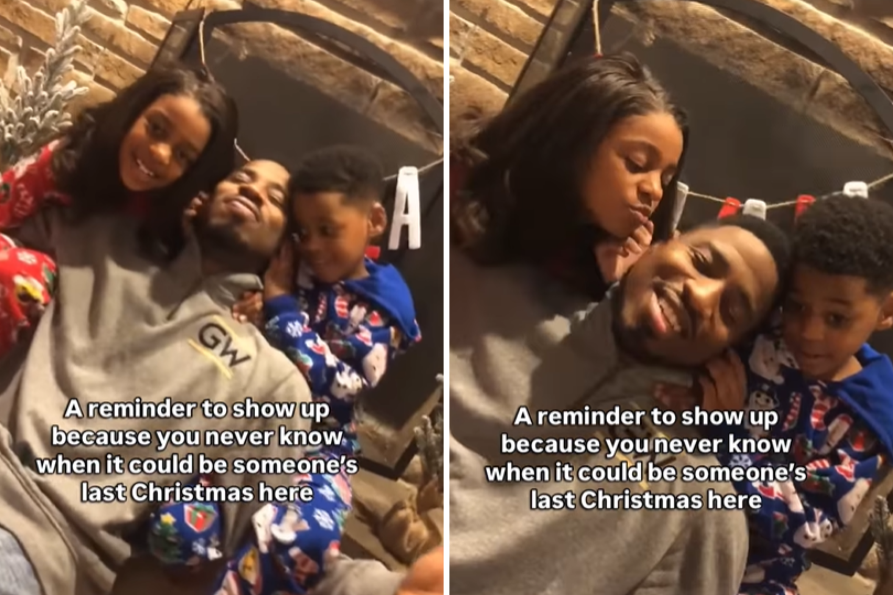 Mom Captures Husband With Kids at Christmas—Not Knowing It Will Be His Last