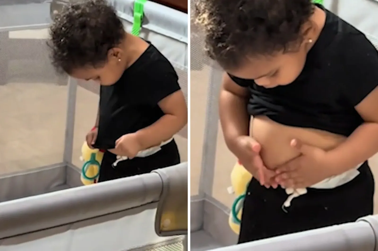 Toddler Realizes ‘Consequences of Eating Too Much’—Dad Left in Hysterics