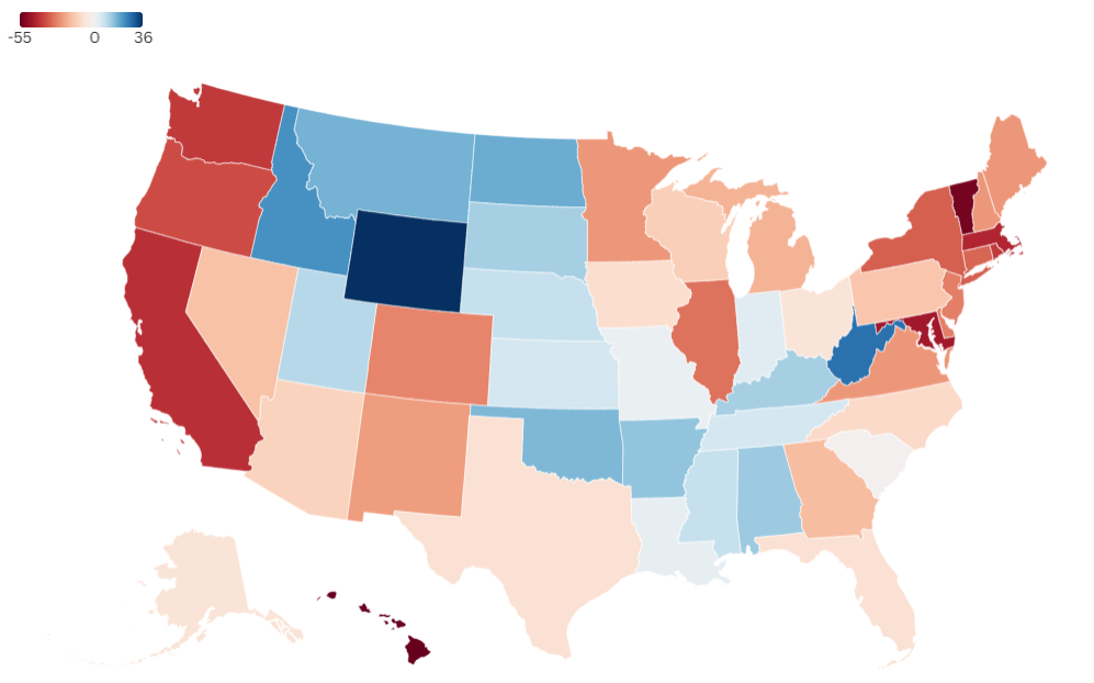 Trump approval rating map shows America's most divided states - Newsweek