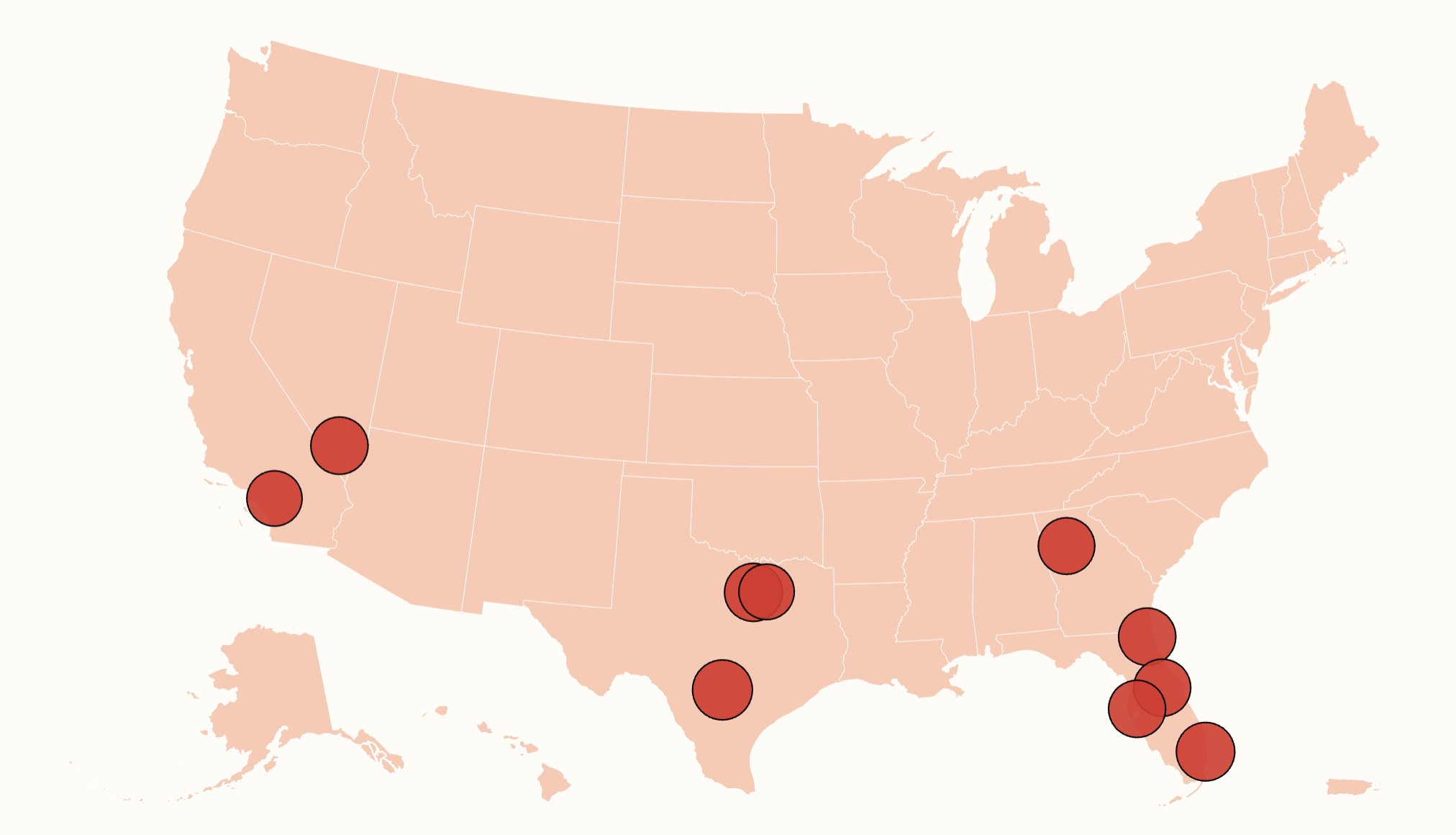 Map Shows Cities Where Most Home Sales Falling Through