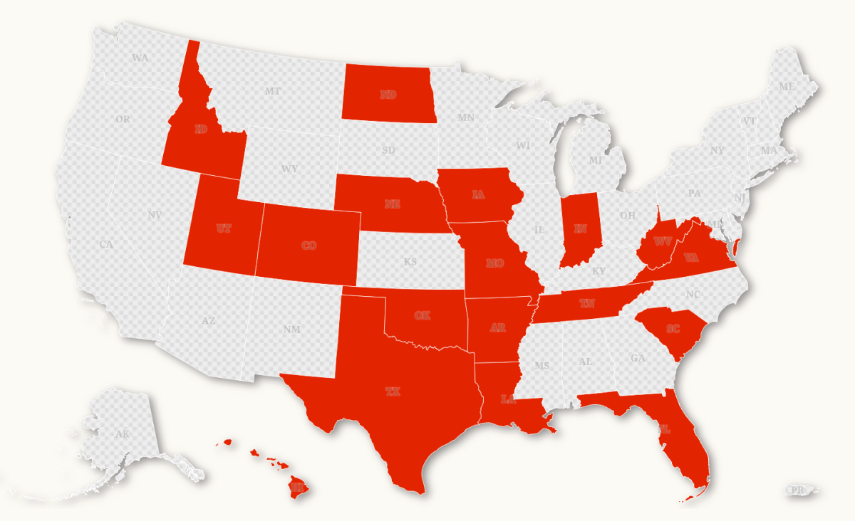 SNAP Benefit Map Shows States With Junk Food Bans in 2026