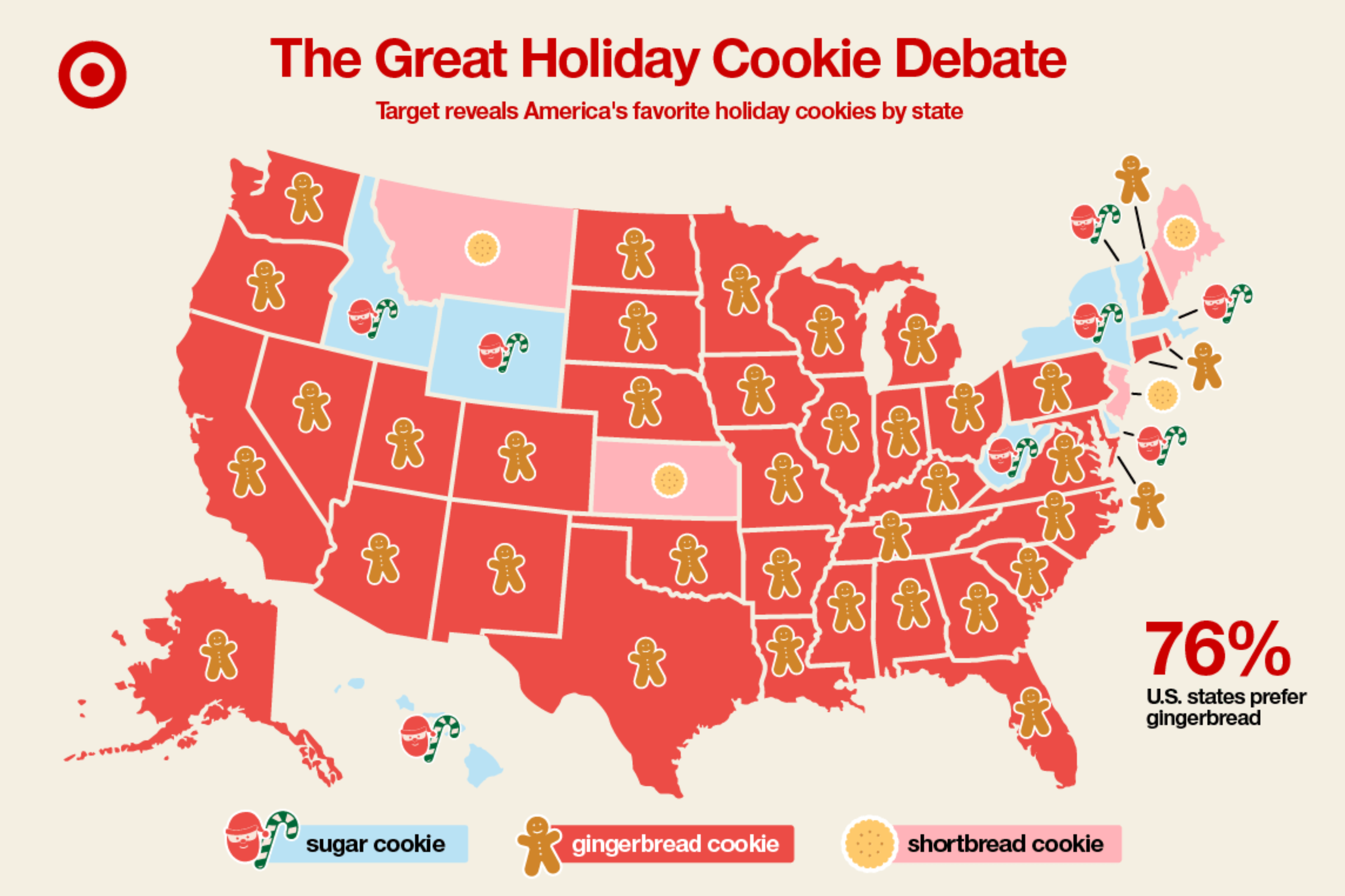 Map Reveals America’s Favorite Holiday Cookies