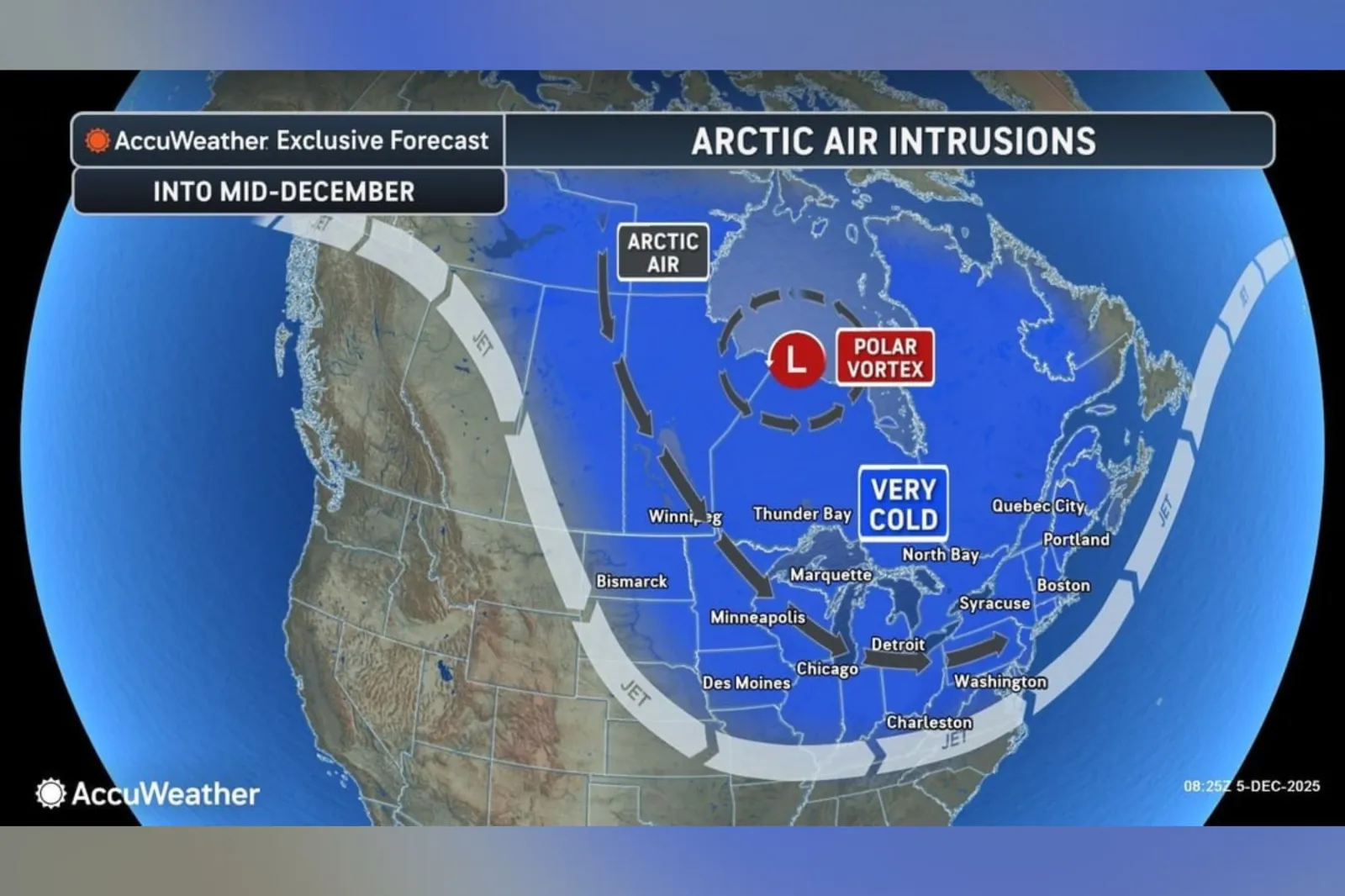 Polar Vortex Map Shows States To Be Hit By Triple Cold Surge