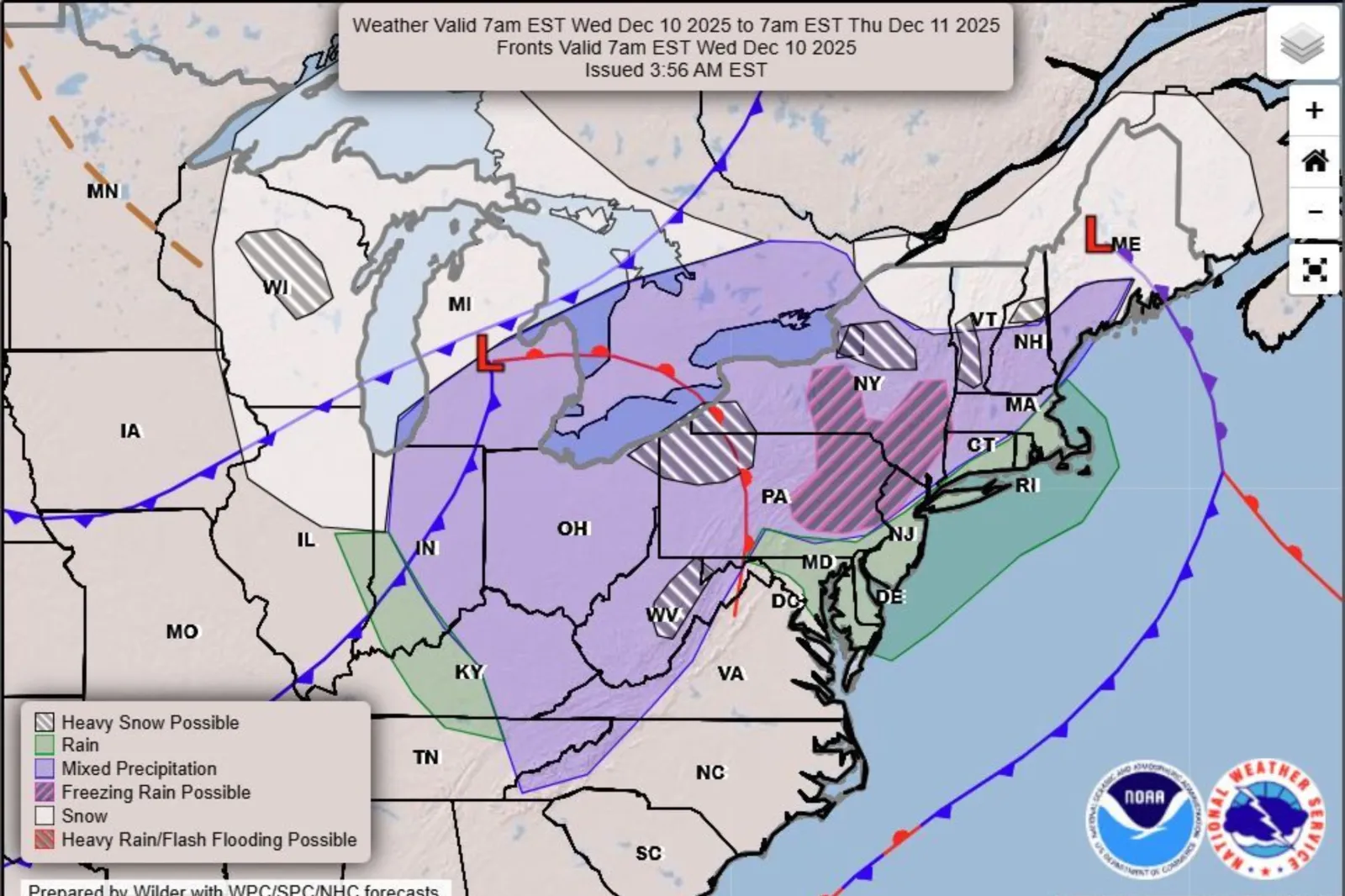 Map Shows States Facing Heavy Snow Amid 'Strong Clipper' - Newsweek