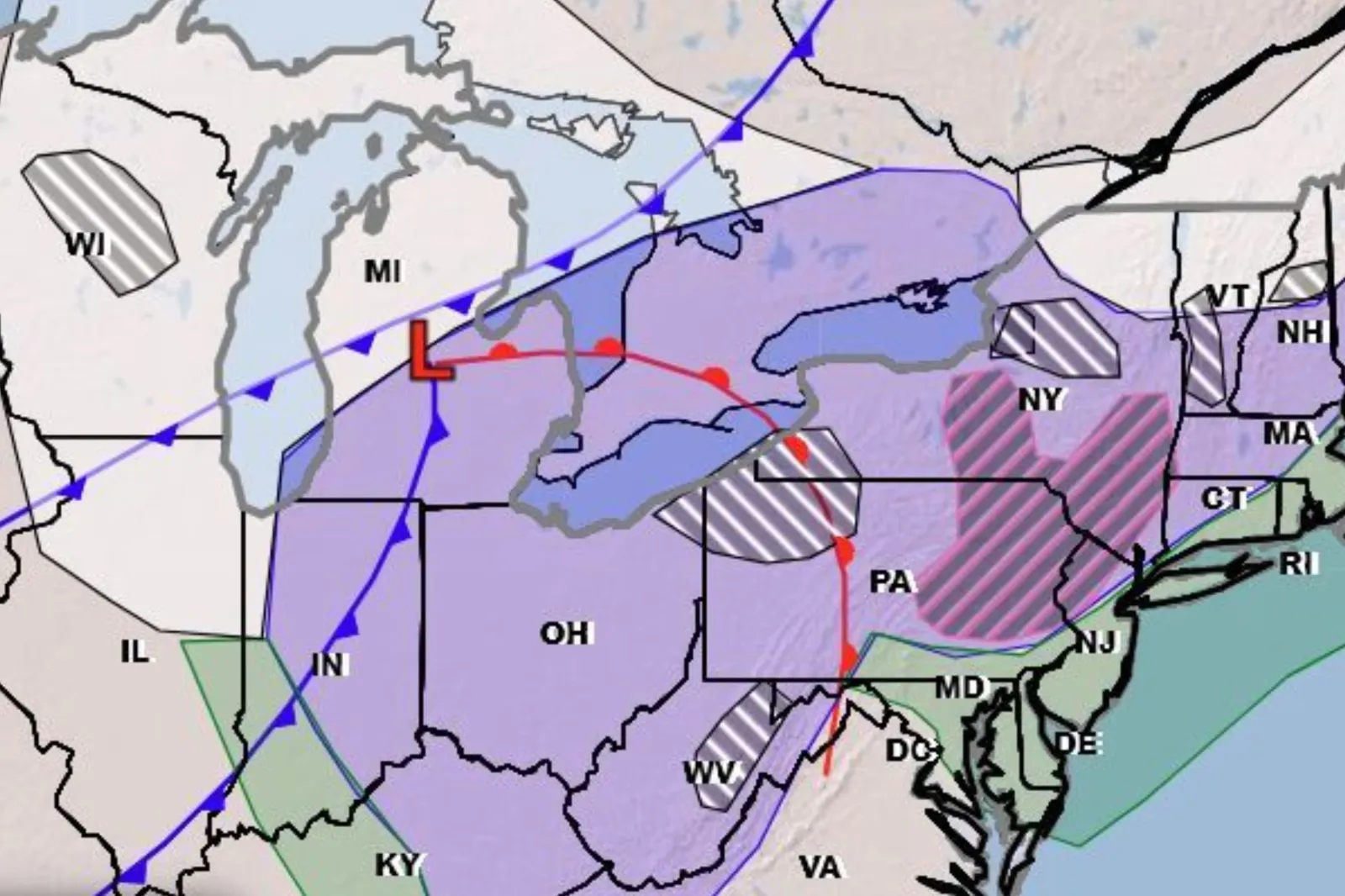 Map Shows States Facing Heavy Snow Amid 'Strong Clipper' - Newsweek