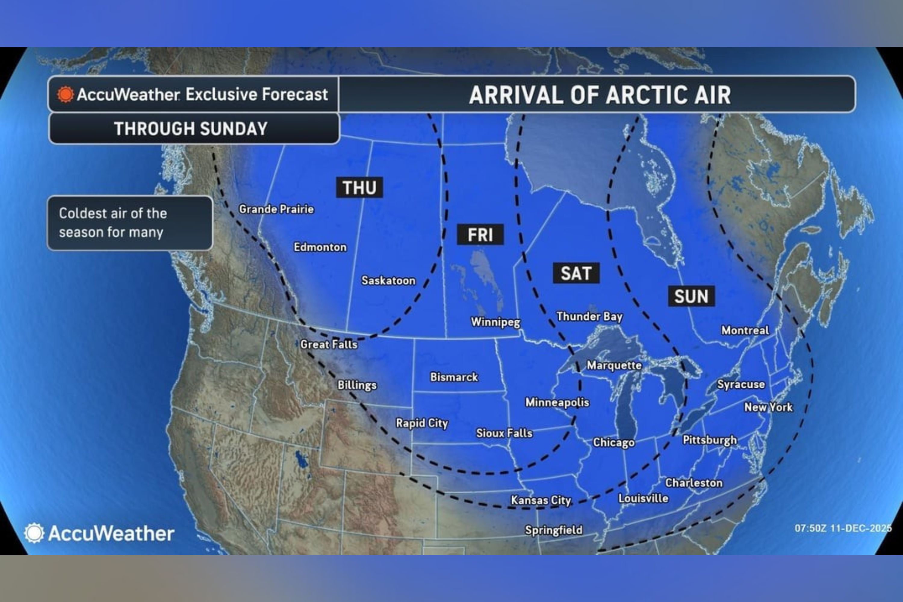 Polar Vortex Map Shows States To Be Hit With Icy Blast This Week