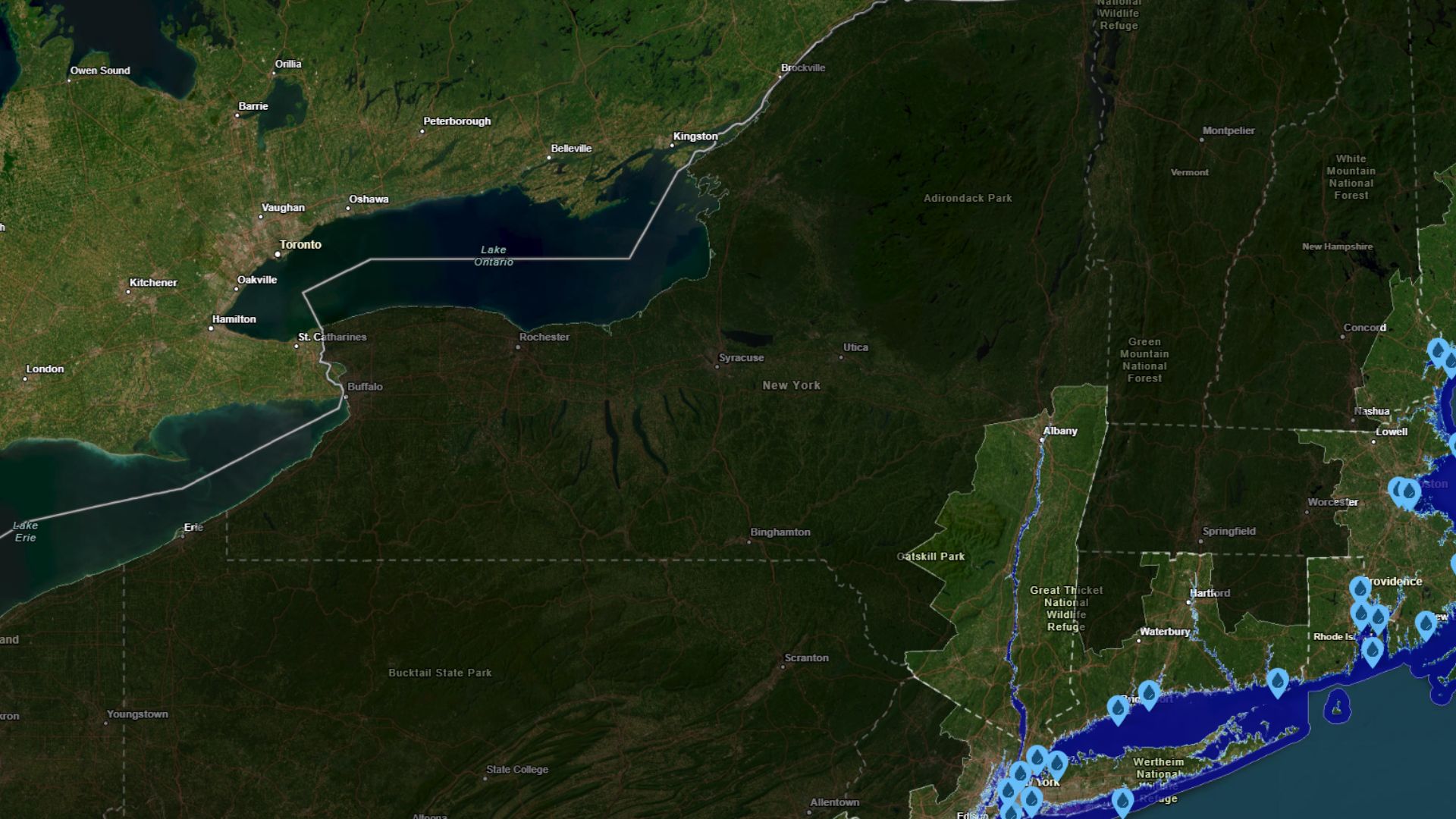 New York Map Shows Cities That Could Go Underwater if Sea Levels Rise