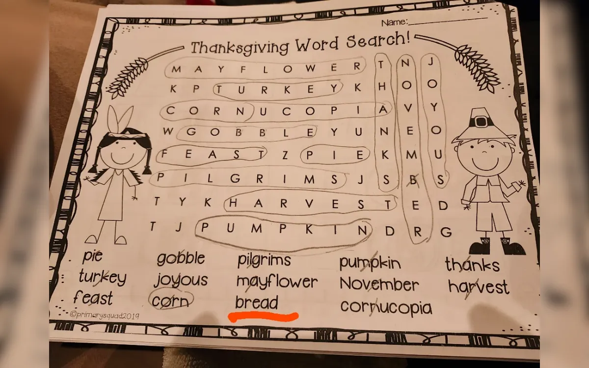 Dad Left Stumped by 1st Grader Son’s Word Search: ‘Who’s Responsible?’