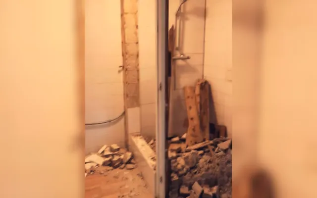 What was behind the door.