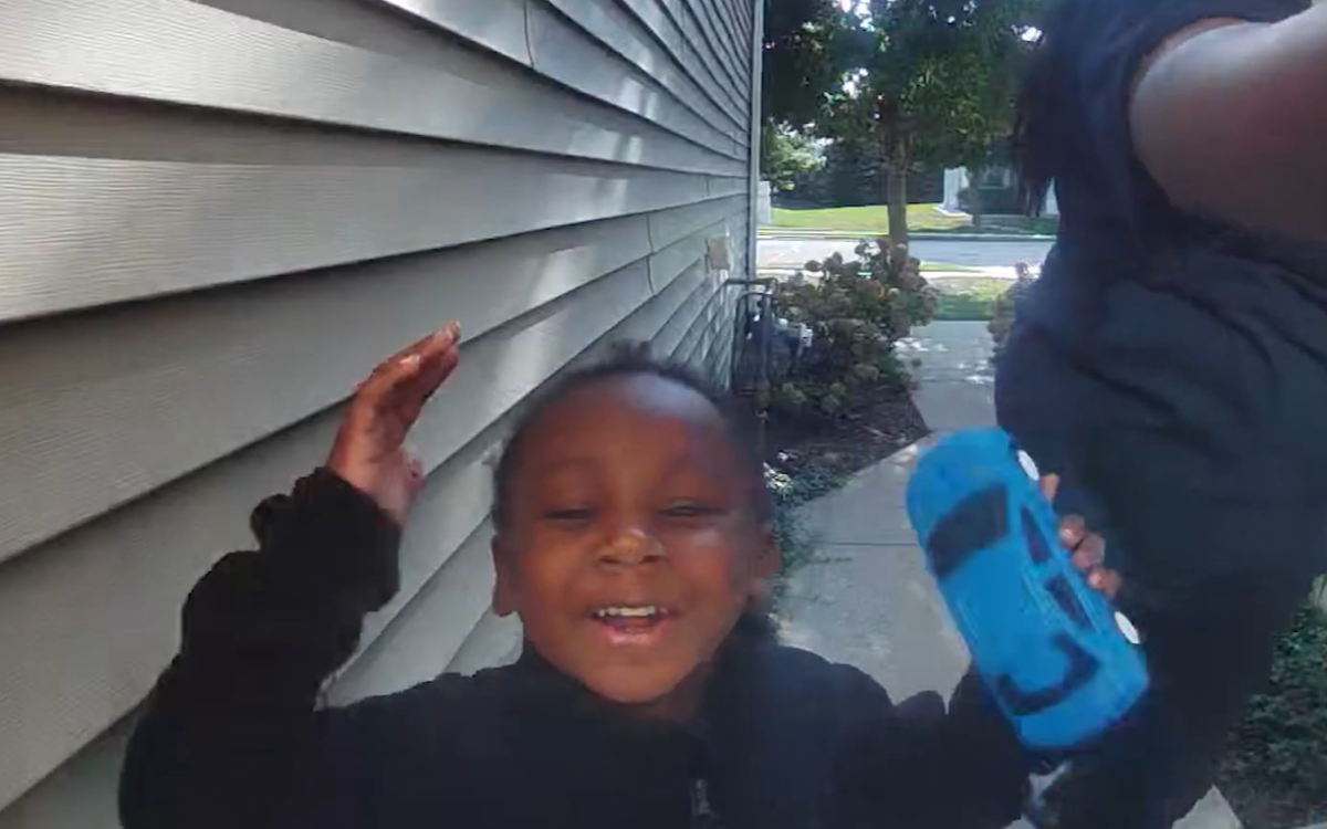 Boy Off to School When 3 Words Stop Him in Tracks—Ring Cam Captures Shock