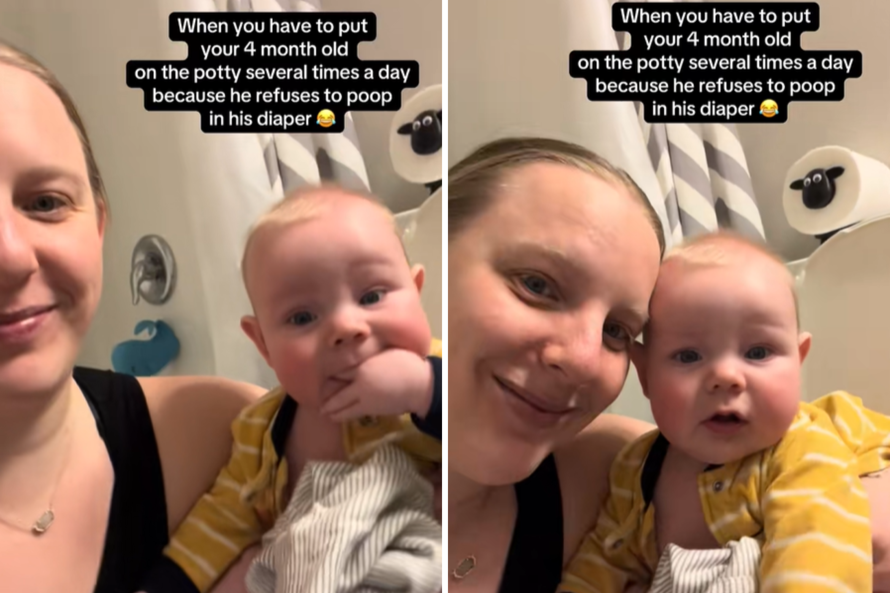 4-Month-Old Baby Uses the Potty, Mom Reveals How It Happened So Early