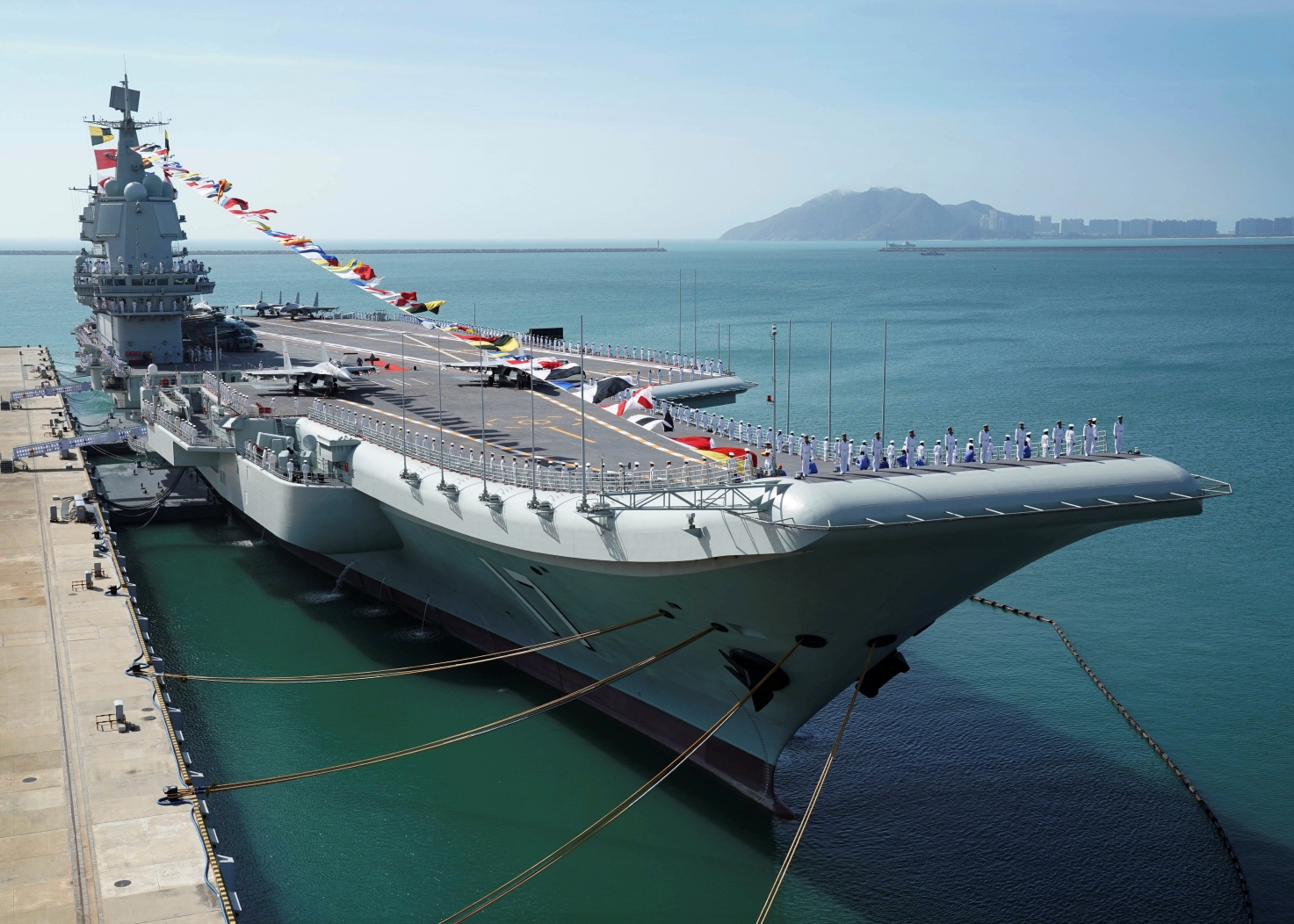 Chinese Aircraft Carrier Seen in New Dry Dock for First Time