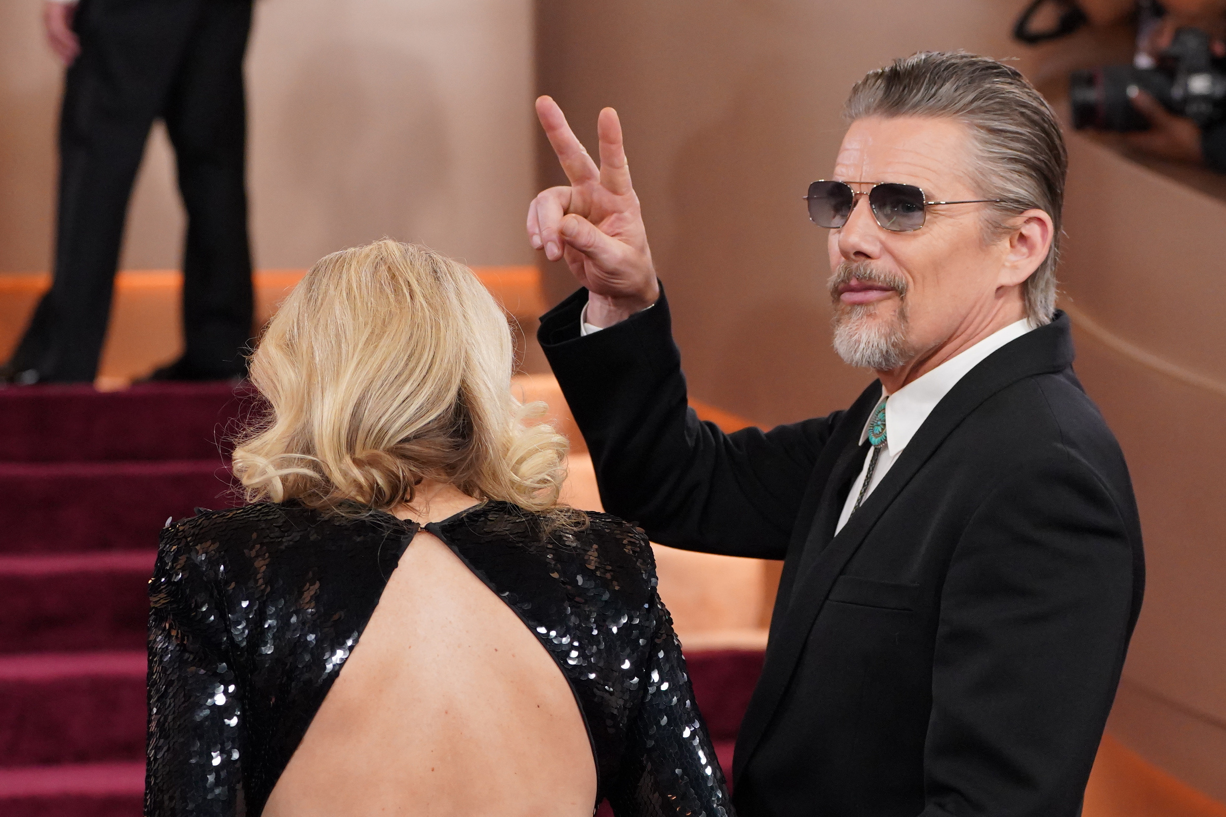 Ethan Hawke’s Surprisingly Profound Advice on Oscars Red Carpet Goes Viral