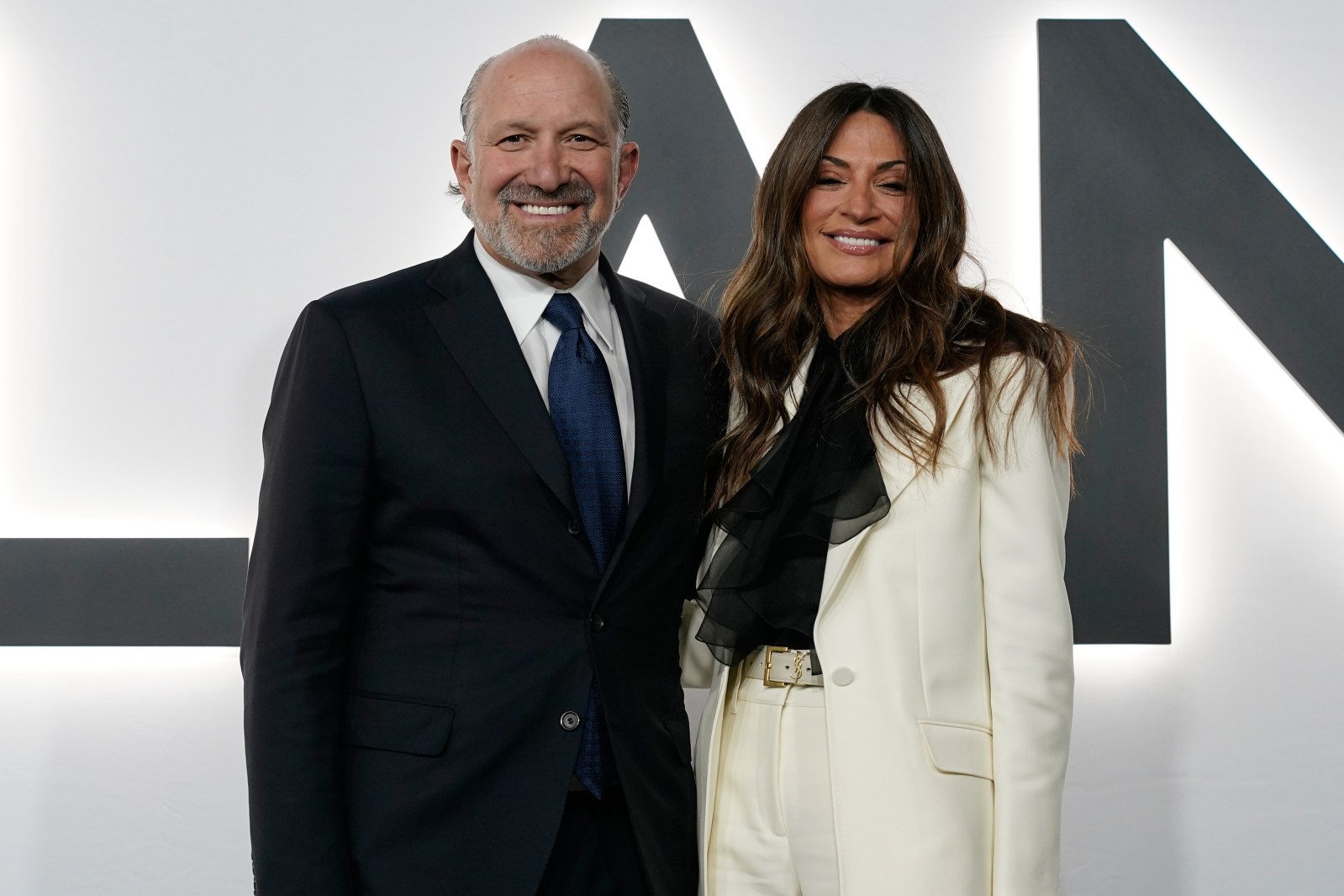 Commerce Secretary Howard Lutnick and his wife Allison arrive for the premiere of first lady Melania Trump’s movie “Melania” at The John F. Kennedy Memorial Center For The Performing Arts, Thursday, Jan. 29, 2026, in Washington. (AP Photo/Jose Luis Magana)
