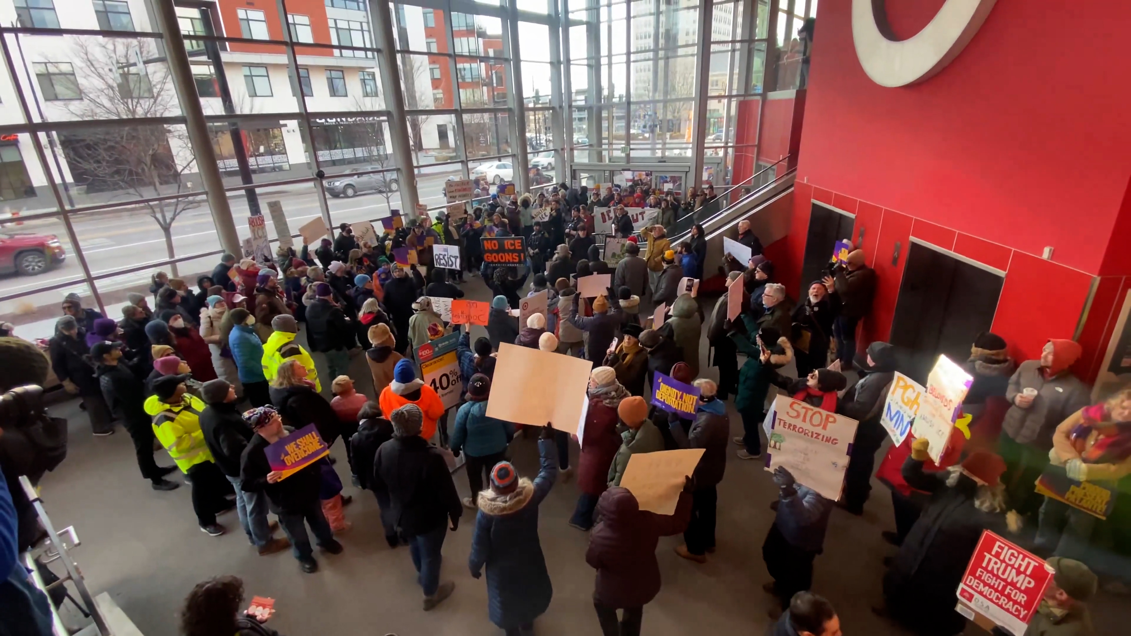 “Deport ICE” Shoppers Stunned As Protesters Enter Target Retail Giant ...