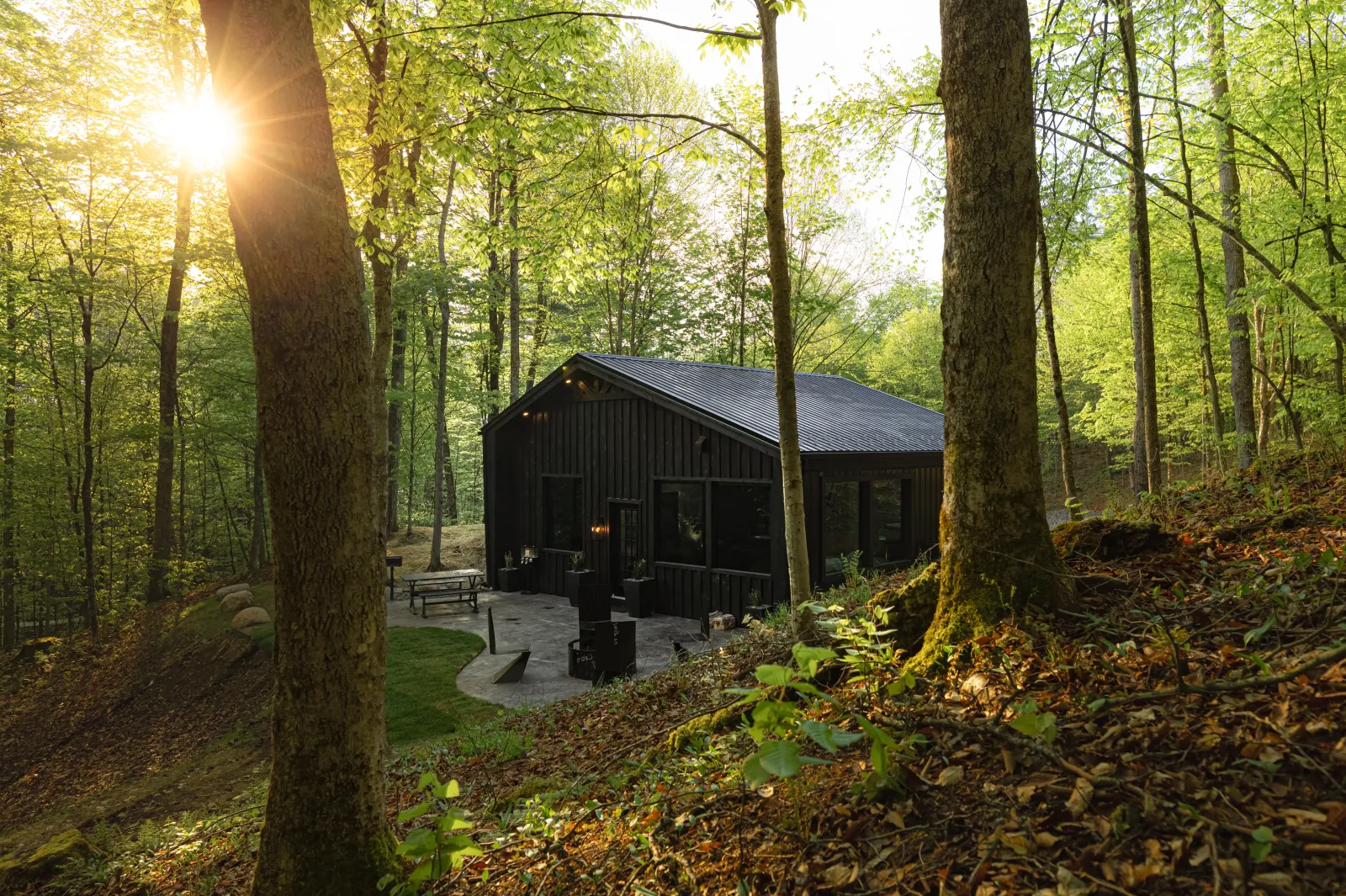 Birch Falls Spa Cabin at Evergreen Cabins – Remsen, New York