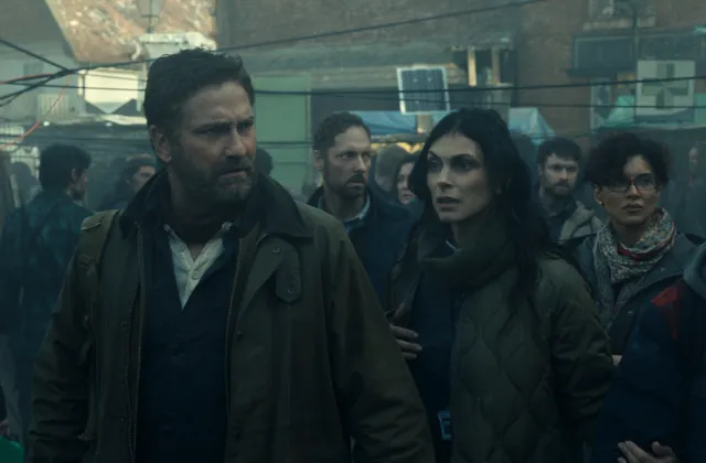 Gerard Butler and Morena Baccarin.