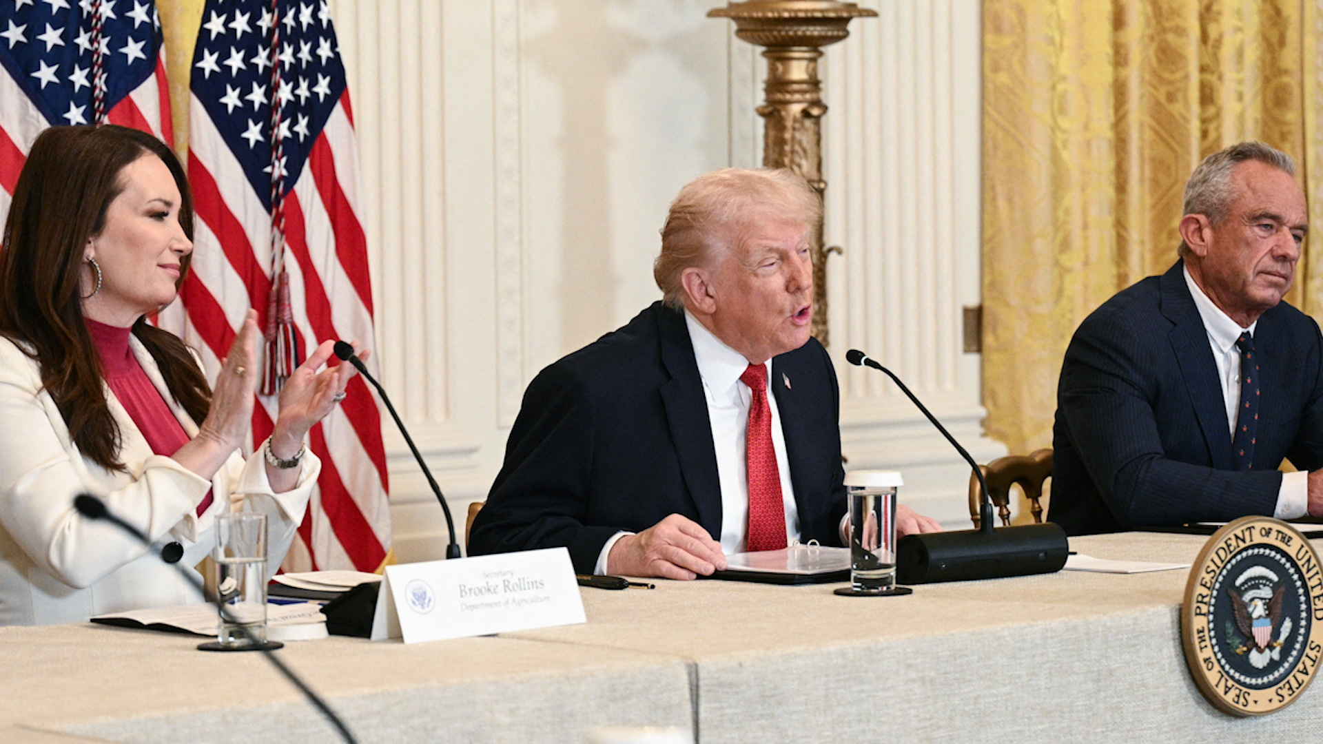 Trump Attacks Governors, Hints At Greenland Tariffs During Rural Health Roundtable