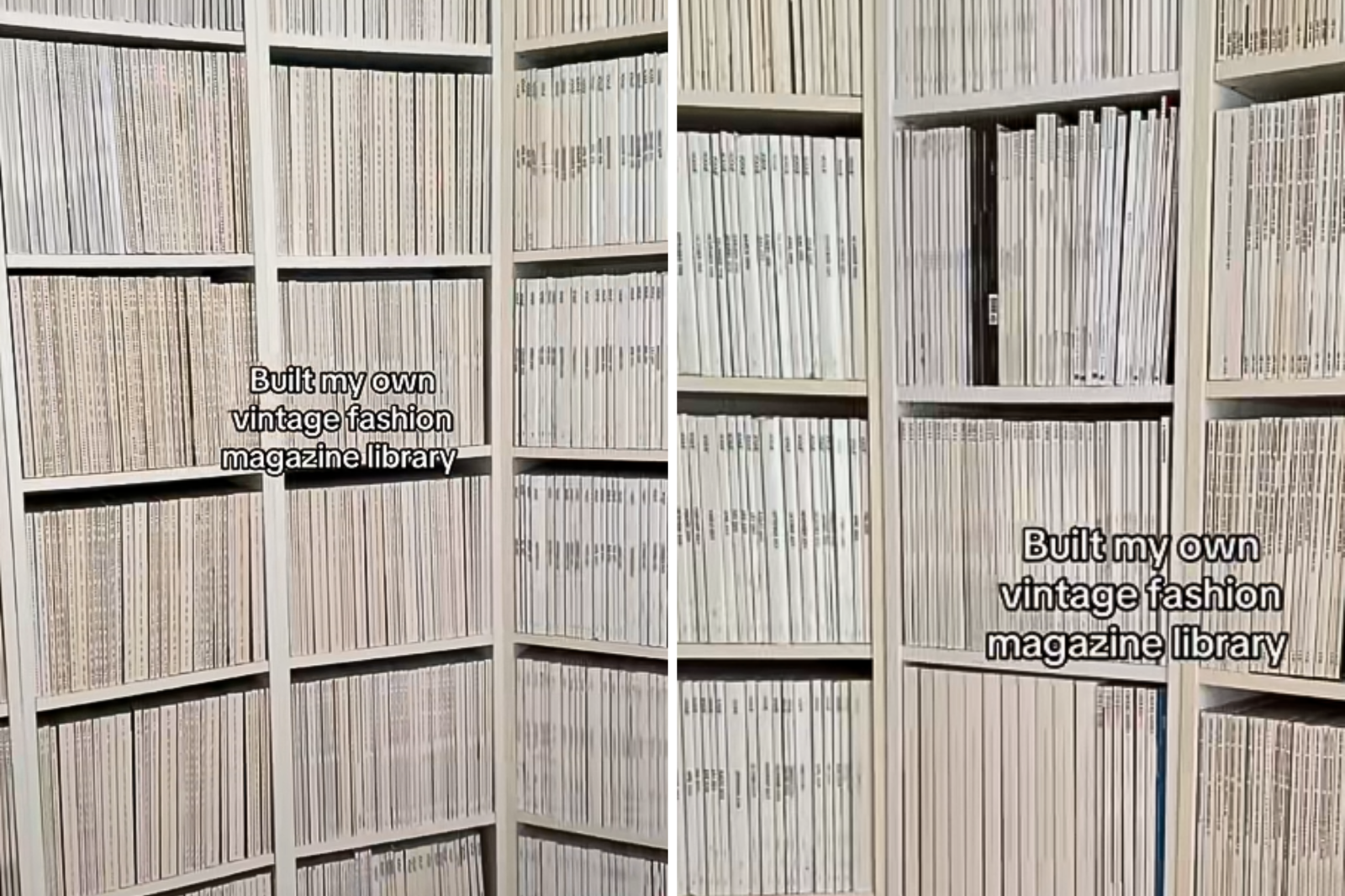 newsweek.com - Melissa Fleur Afshar - Millennial woman's huge vintage fashion magazine library stuns internet