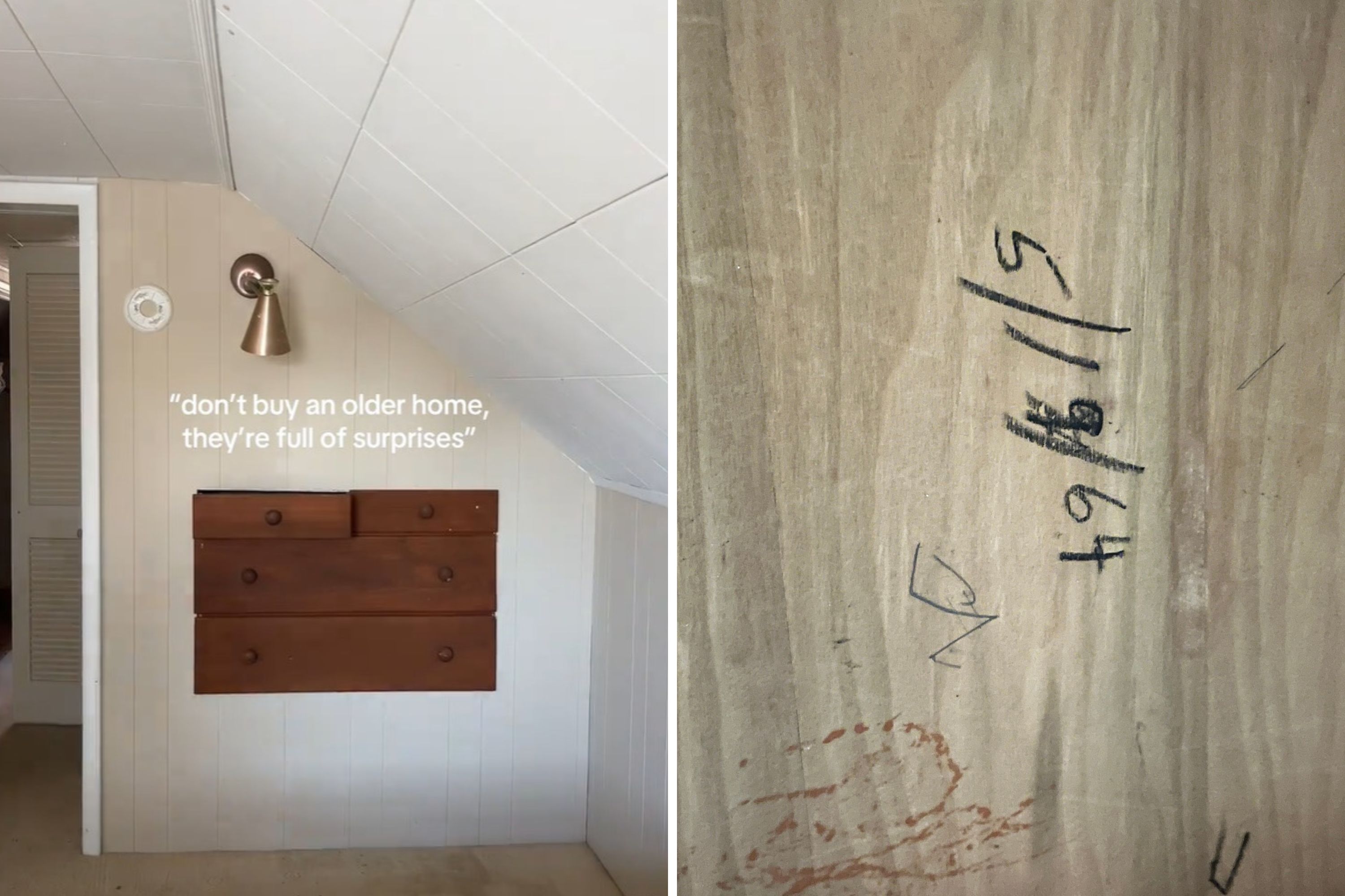 Woman Finds ‘Hidden Surprise’ With Mysterious Inscription in 1940s Home
