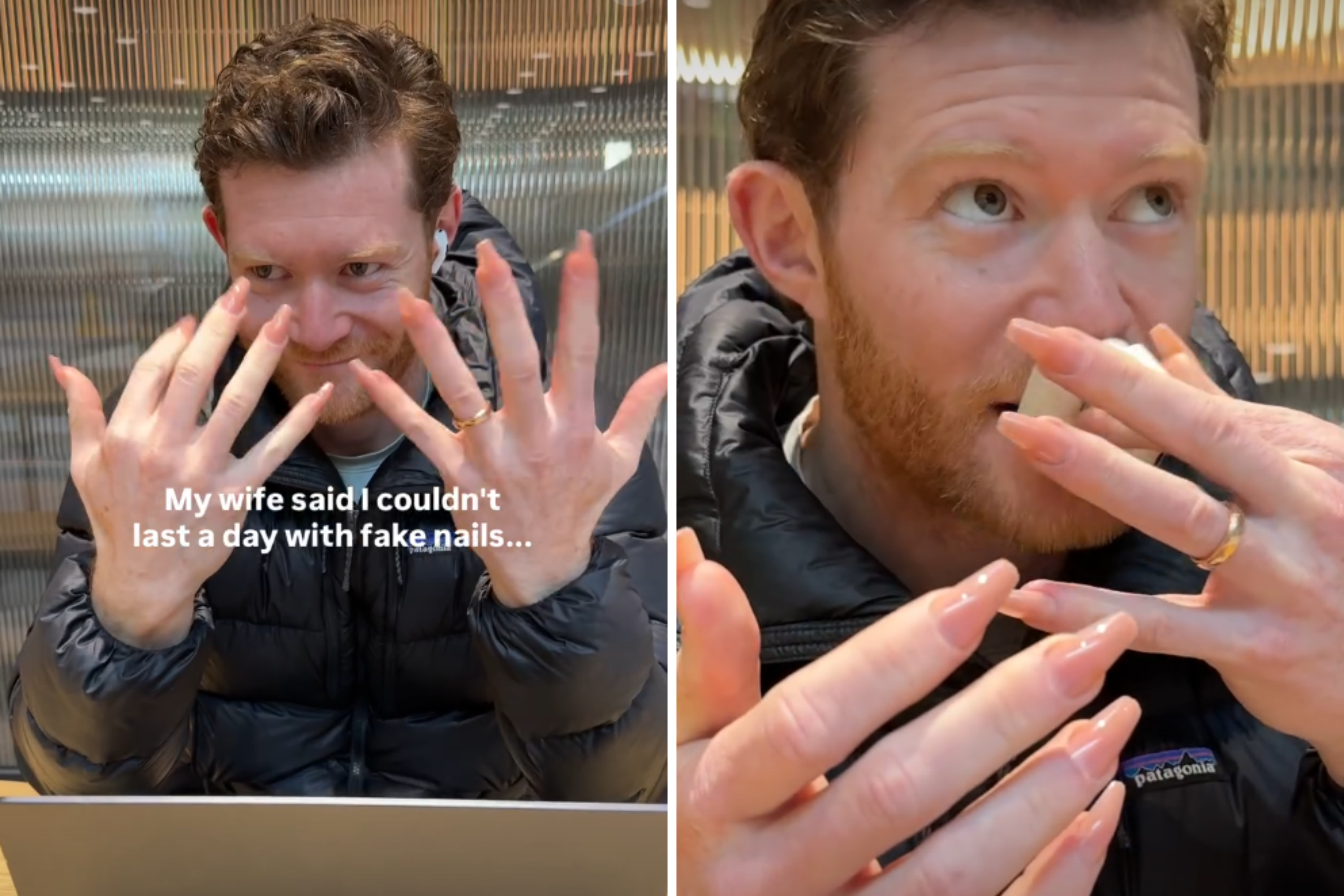 Man Puts On Fake Nails To Prove to Wife He Can Handle Them, Doesn’t Go Well