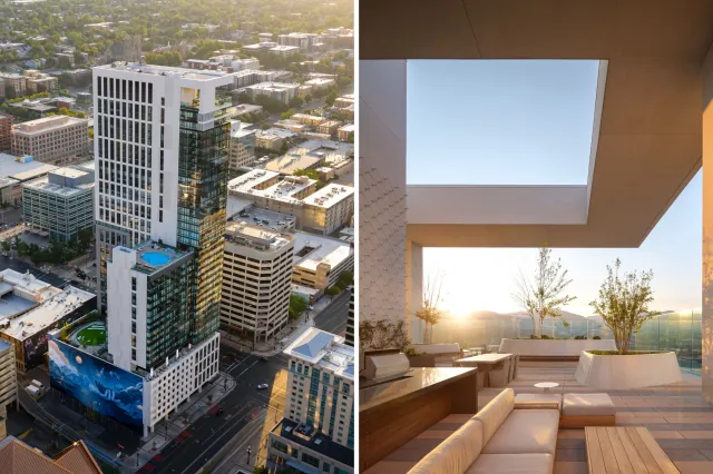 Astra Tower in Utah by day.